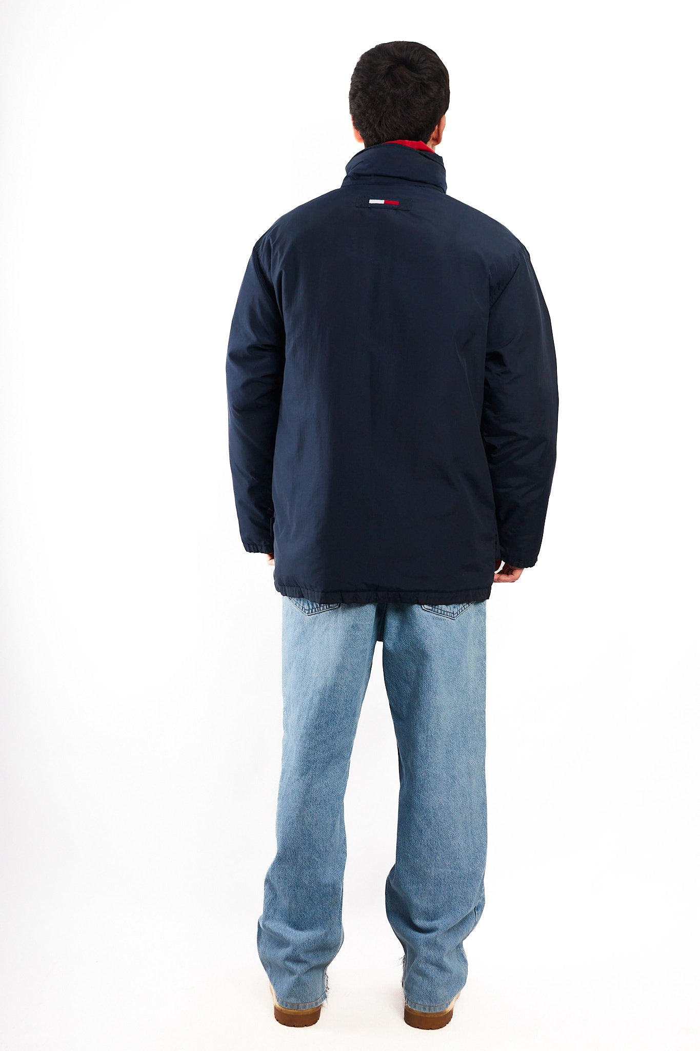 1990 Vintage Tommy Double Collar Down Puffer Parka (M)