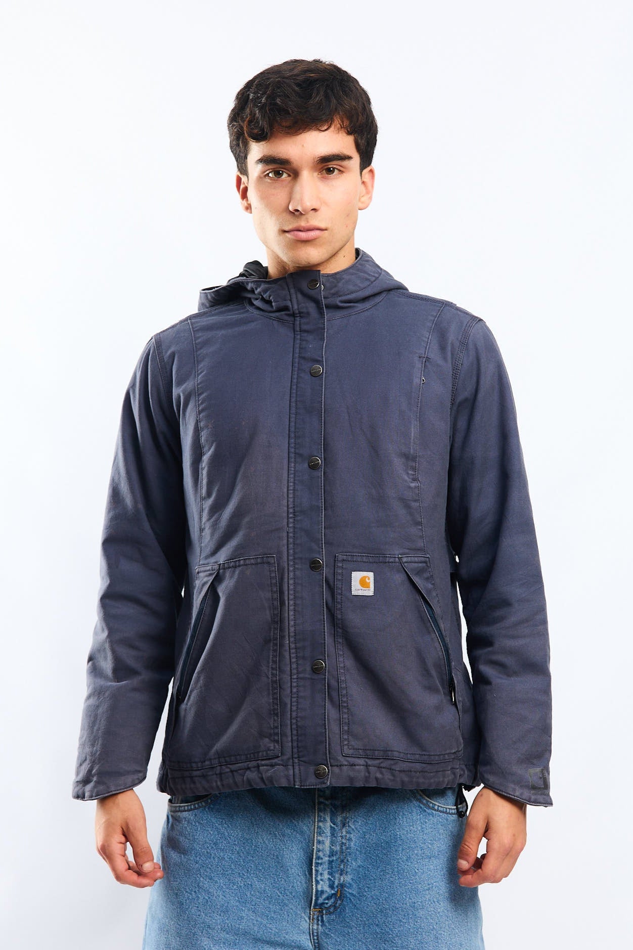 Carhartt Full Swing Navy Blue Impermeable Jacket (S/M)