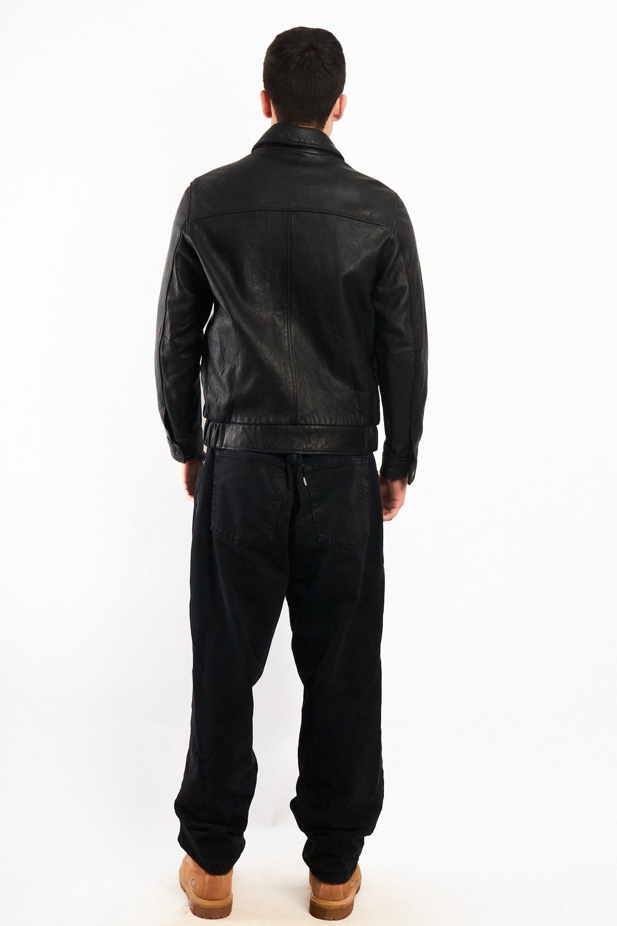 2000 Vintage Calvin Klein Leather Harrington (S/M)