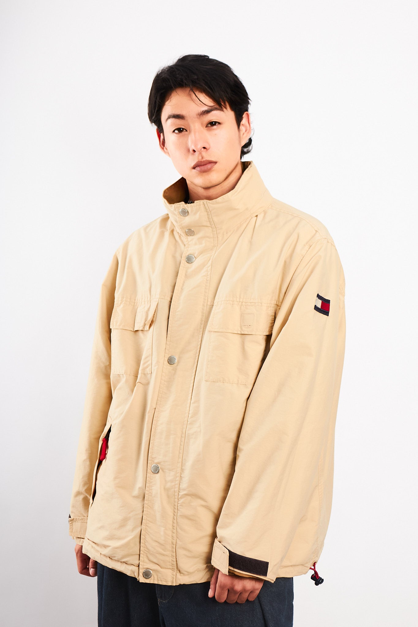 2000 Vintage Tommy Hilfiger Reversible Cargo Parka (L)
