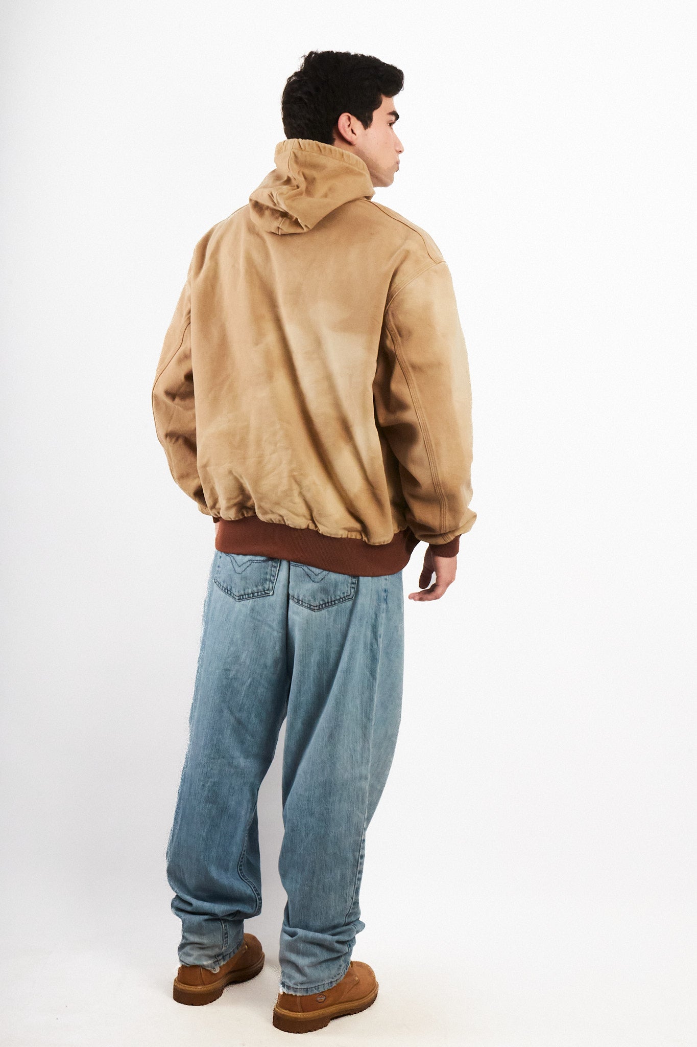 2000 Vintage Carhartt J131 Camel Sunfaded Active Jacket (M/L)
