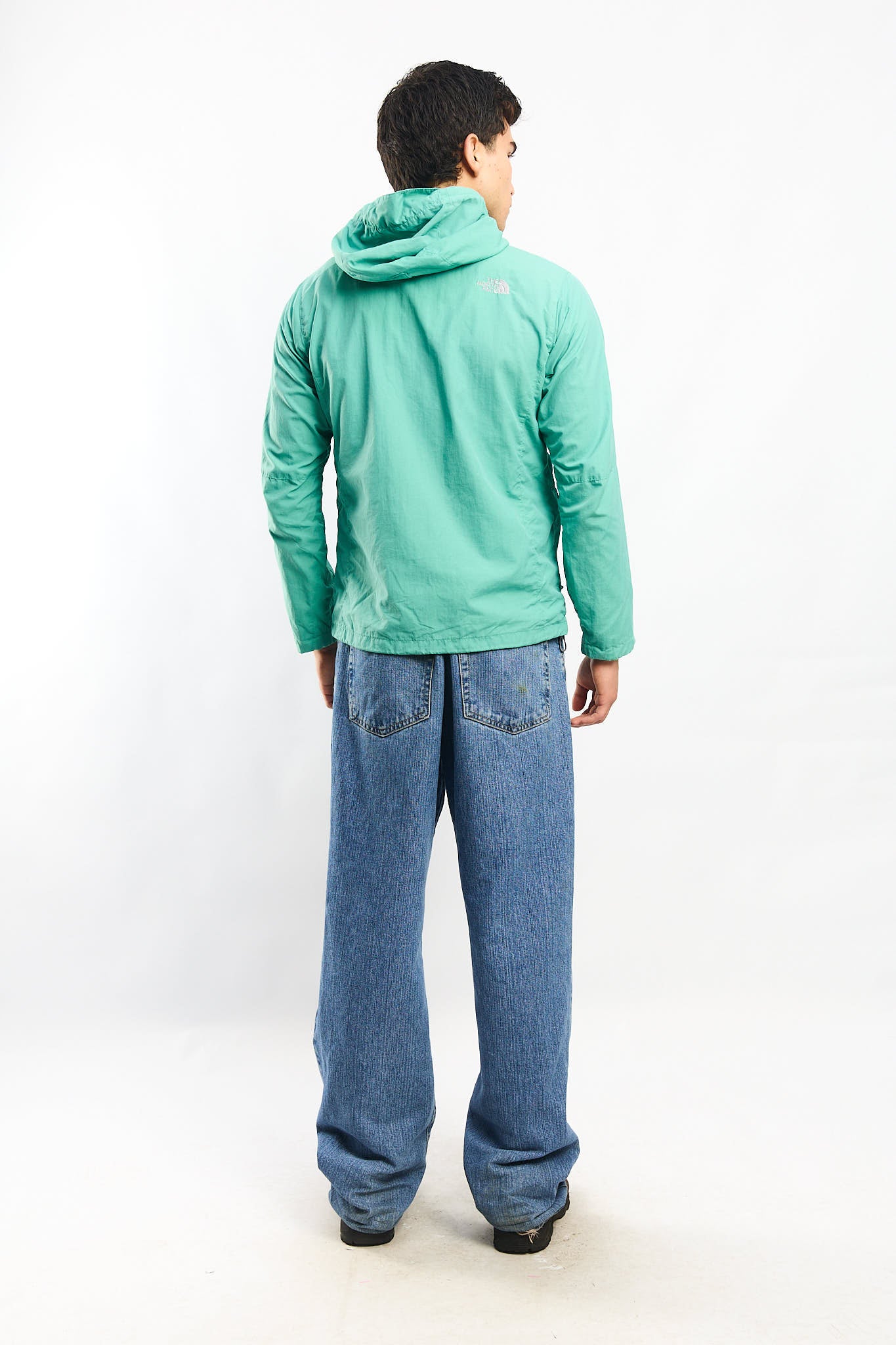 1990 The North Face Pastel Green Impermeable Jacket (S/M)