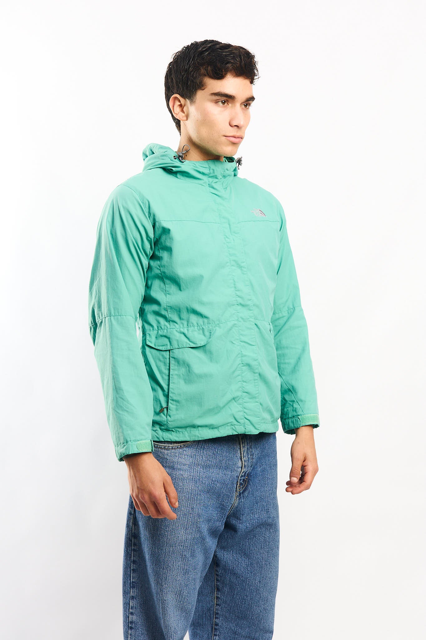 1990 The North Face Pastel Green Impermeable Jacket (S/M)