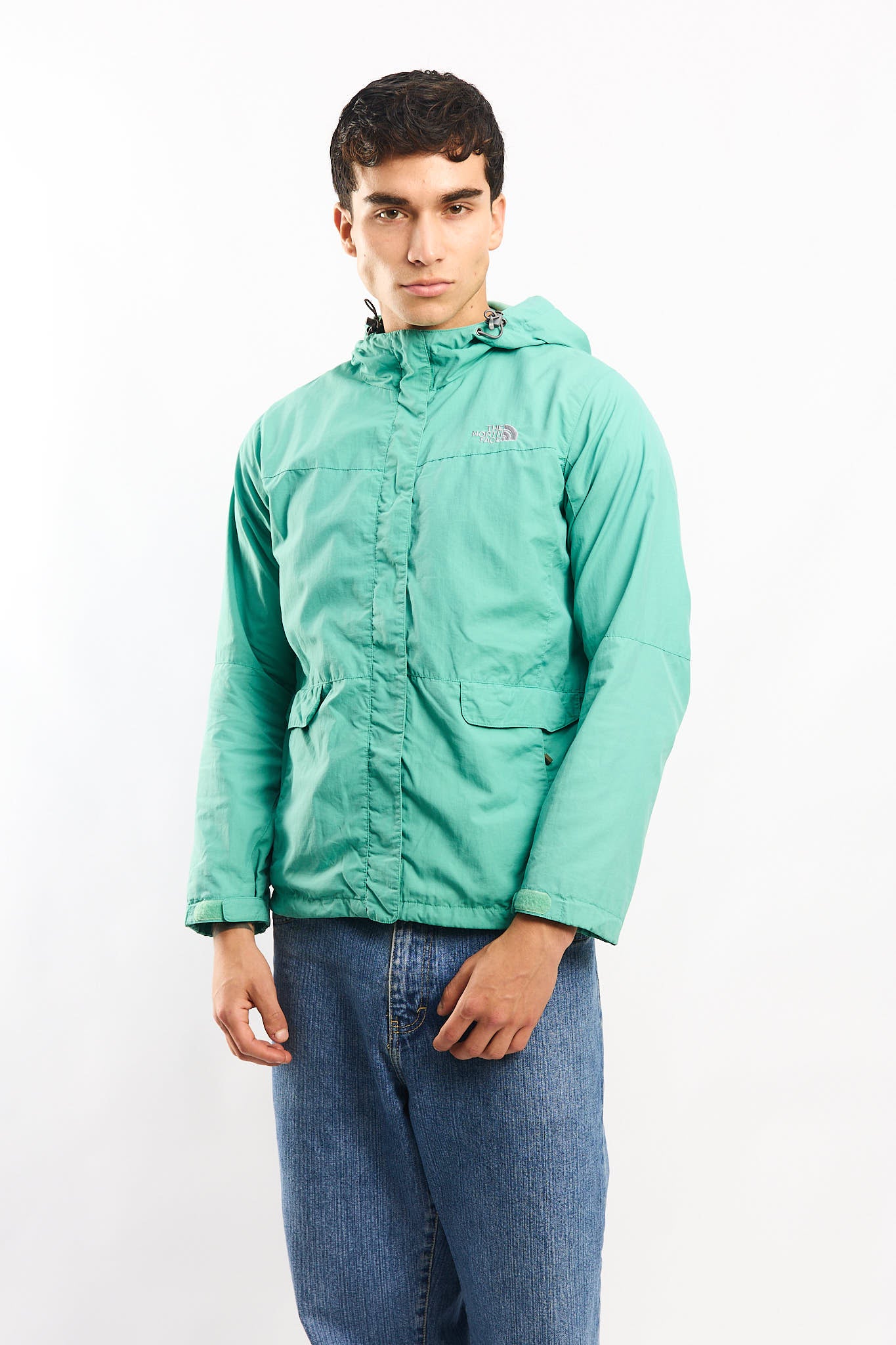 1990 The North Face Pastel Green Impermeable Jacket (S/M)