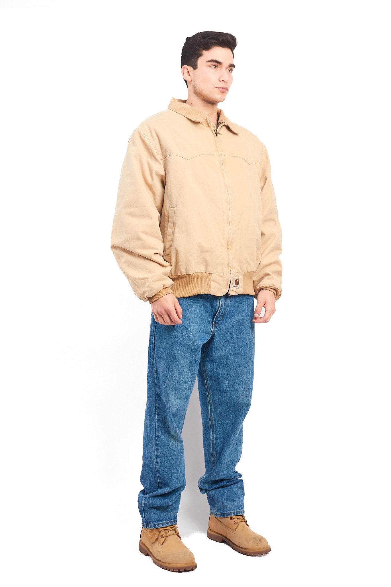 1998 Vintage Carhartt Quilted Wheat Santa Fe Jacket (L/XL)