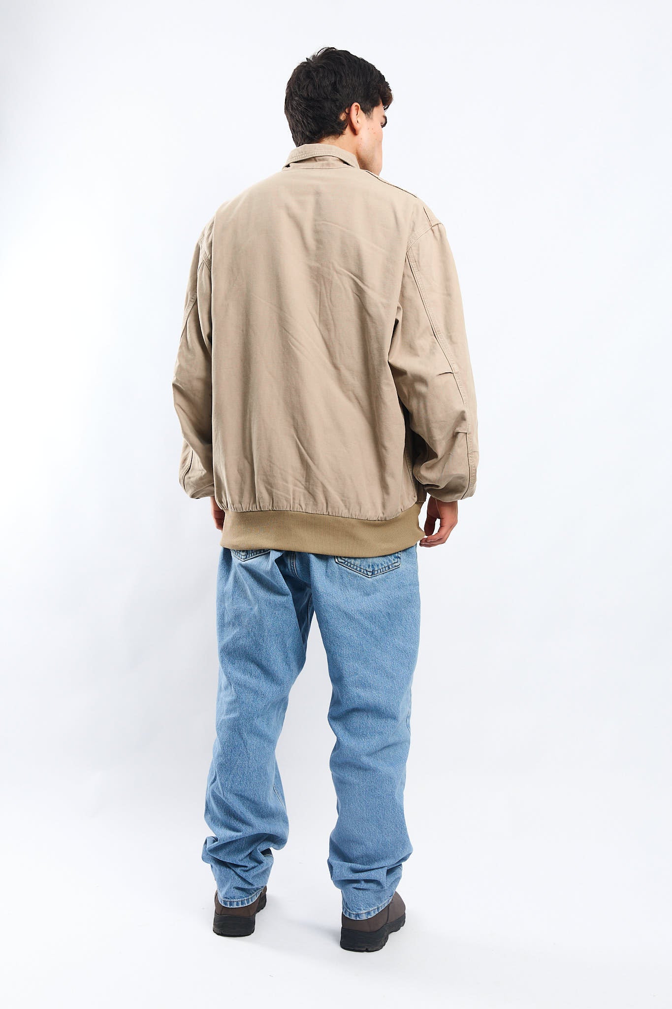 Vintage Carhartt Beige Bomber Jacket (L/XL)