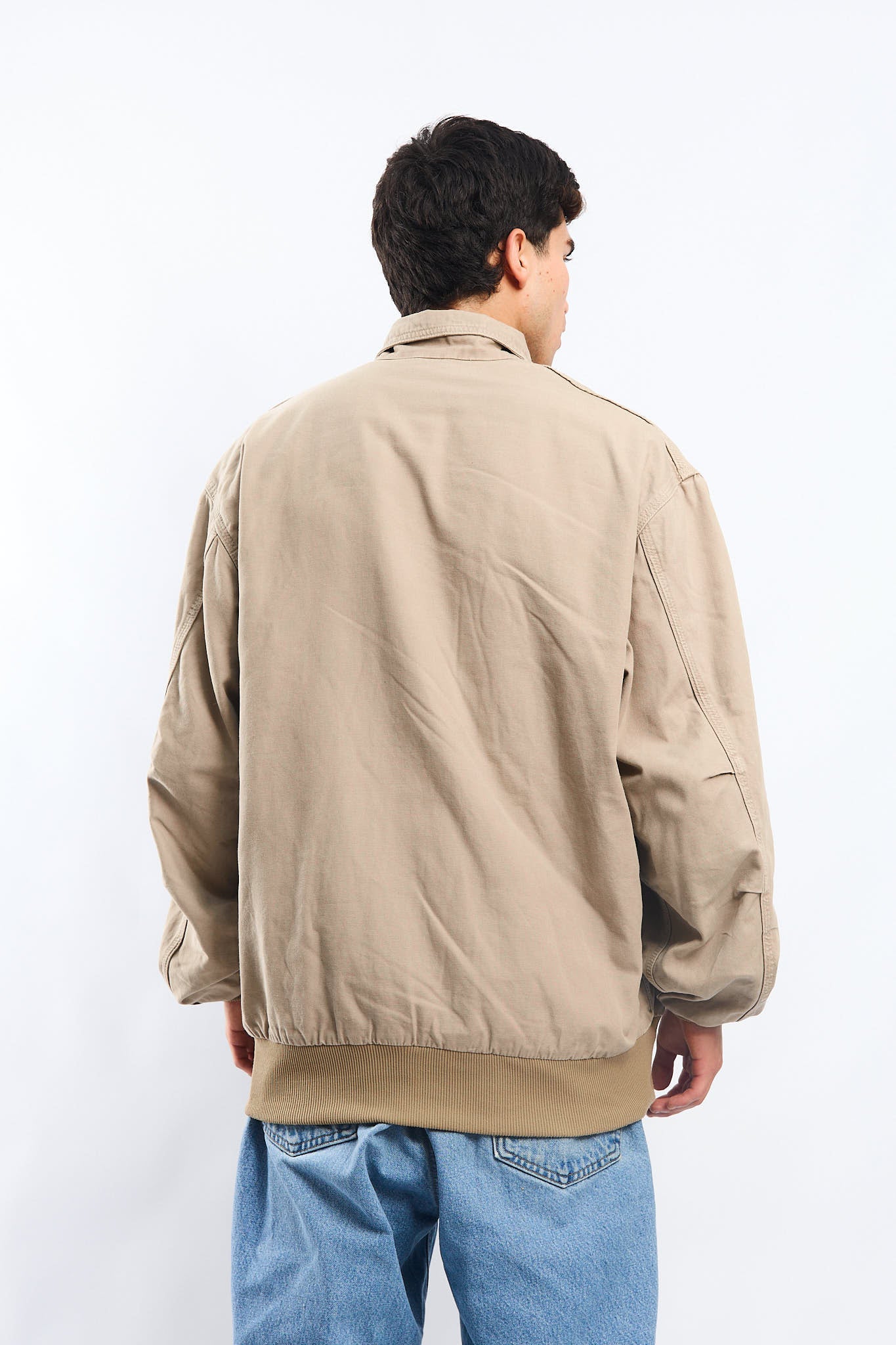 Vintage Carhartt Beige Bomber Jacket (L/XL)