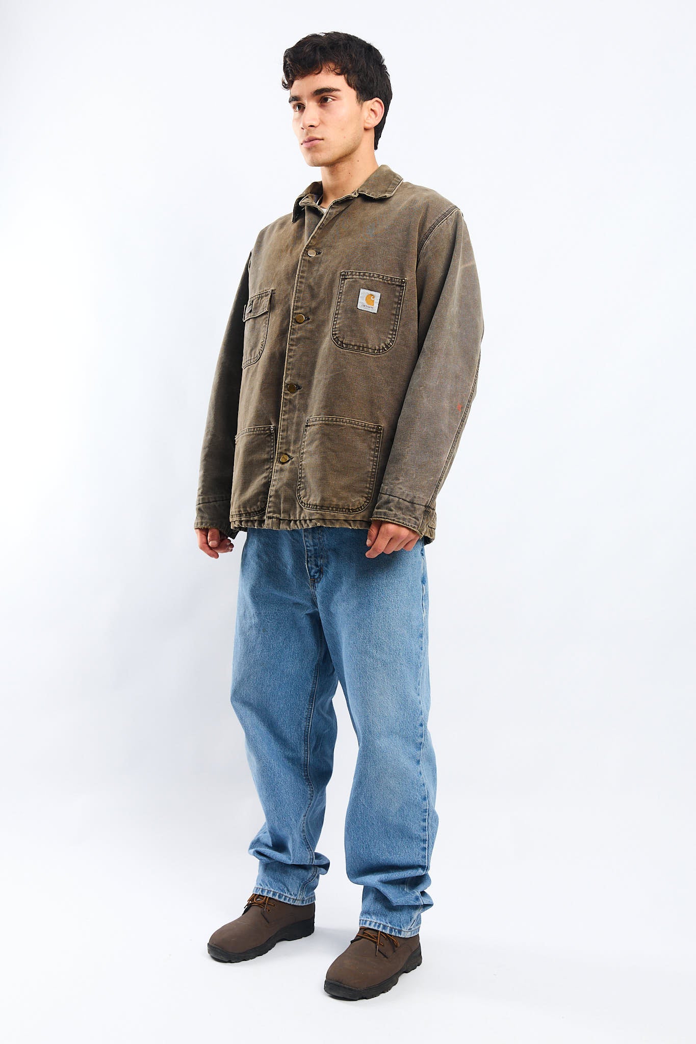 Vintage Carhartt Moss Green Michigan Chore Coat (M/L)