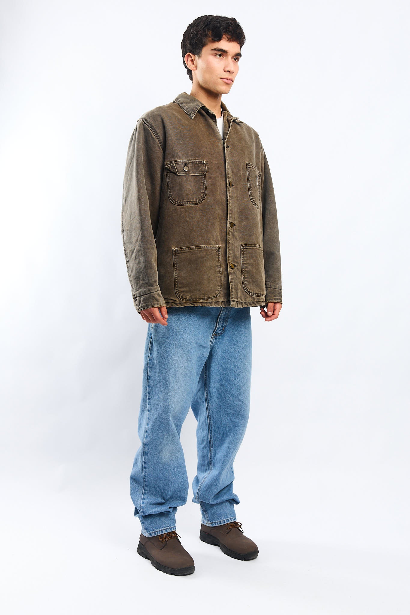 Vintage Carhartt Moss Green Michigan Chore Coat (M/L)