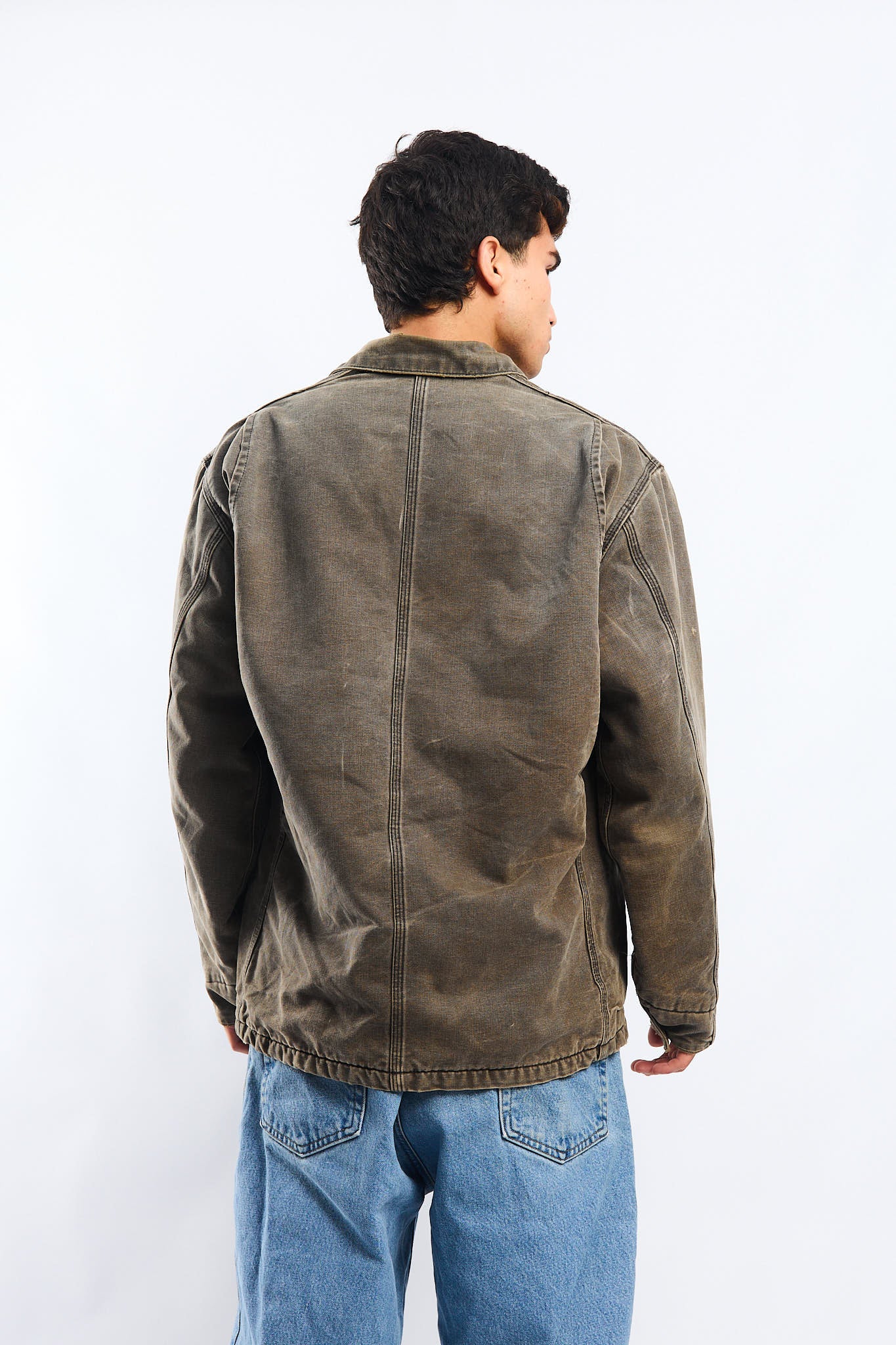 Vintage Carhartt Moss Green Michigan Chore Coat (M/L)