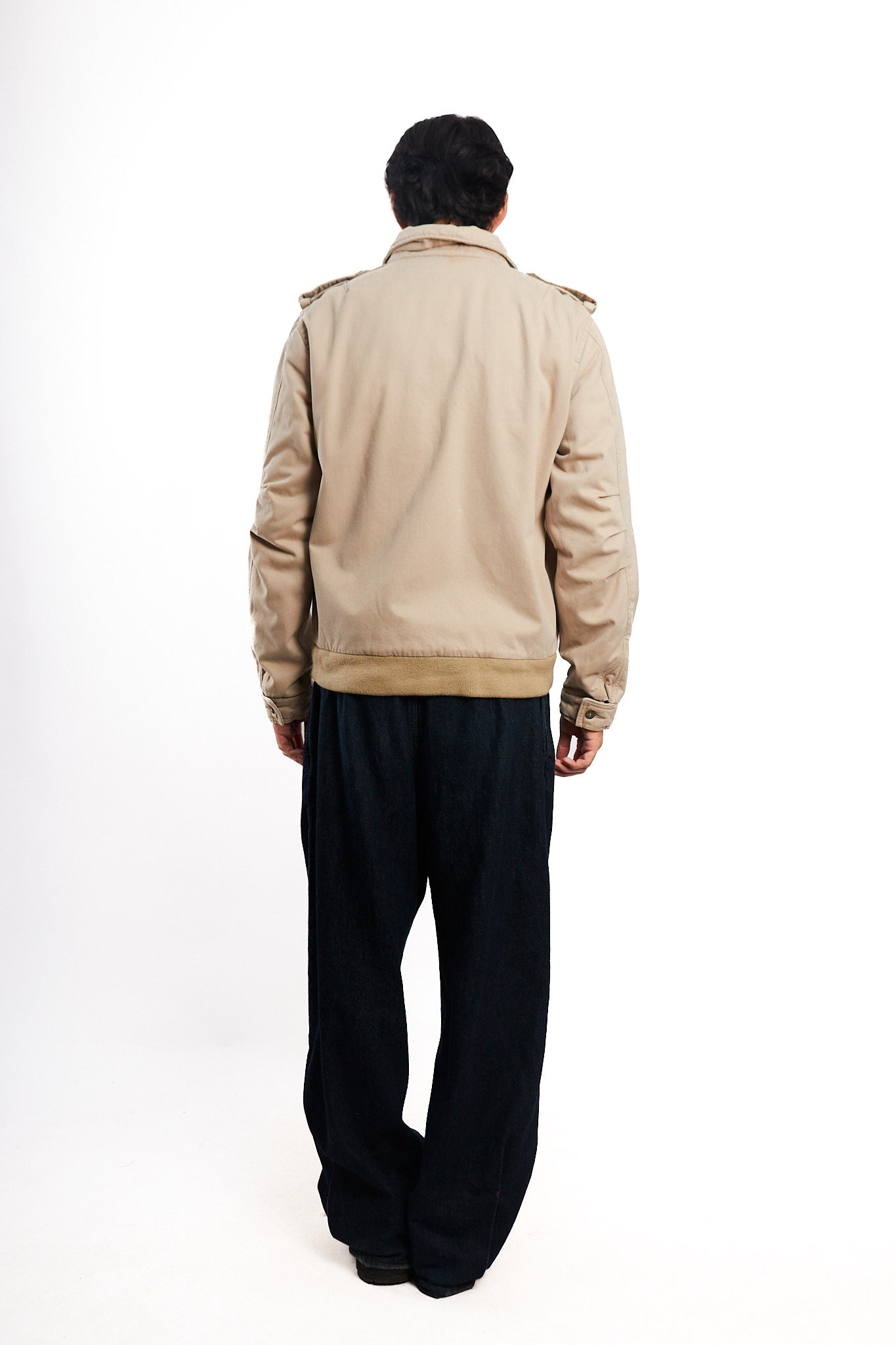 2000 Vintage Hilfiger Denim Beige Harrington Jacket (M/L)