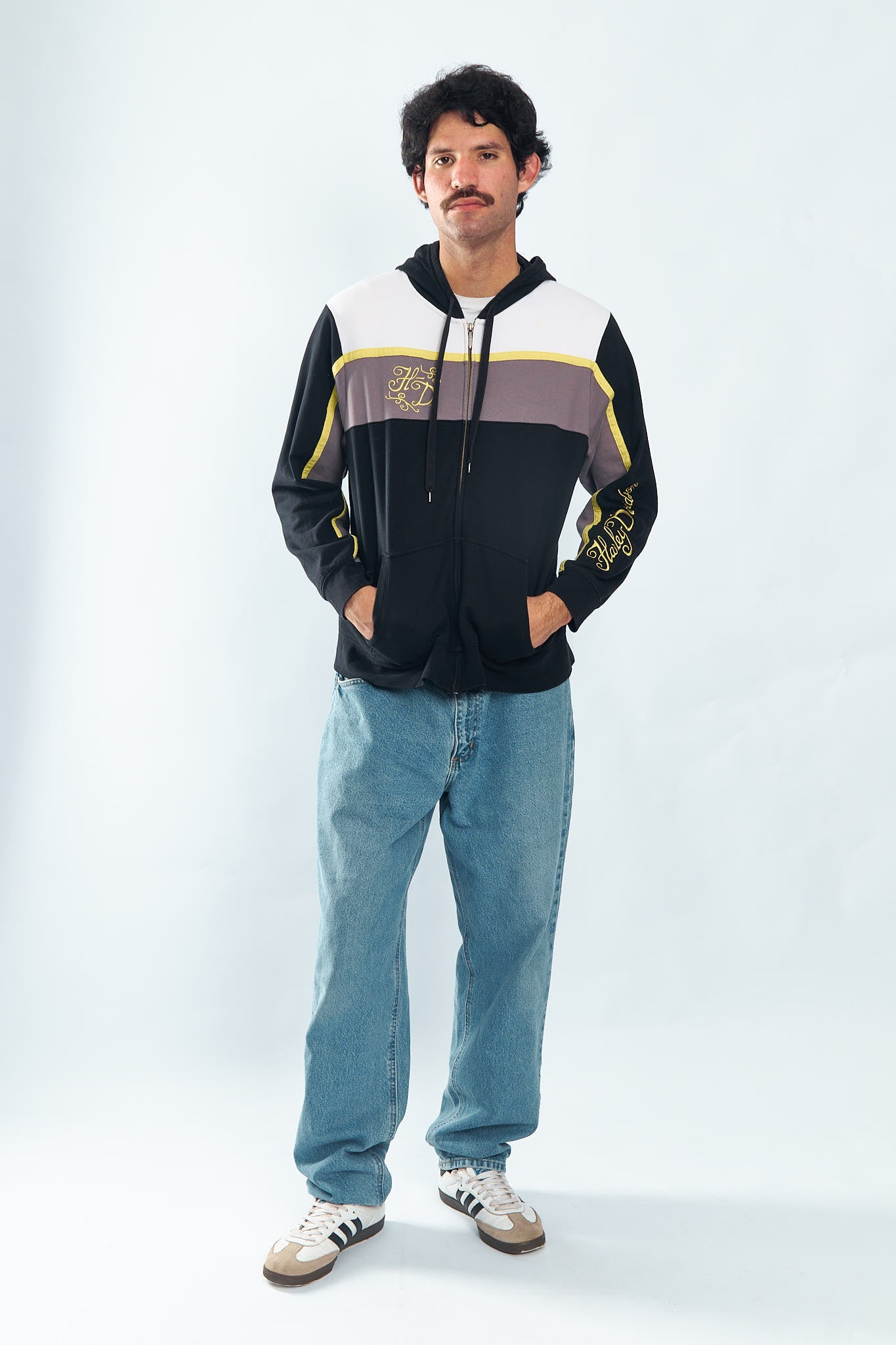 Y2K Harley Davidson Cotton Jacket (S/M)