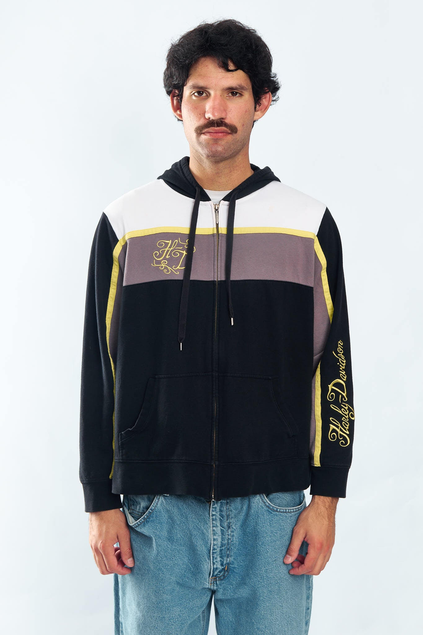 Y2K Harley Davidson Cotton Jacket (S/M)