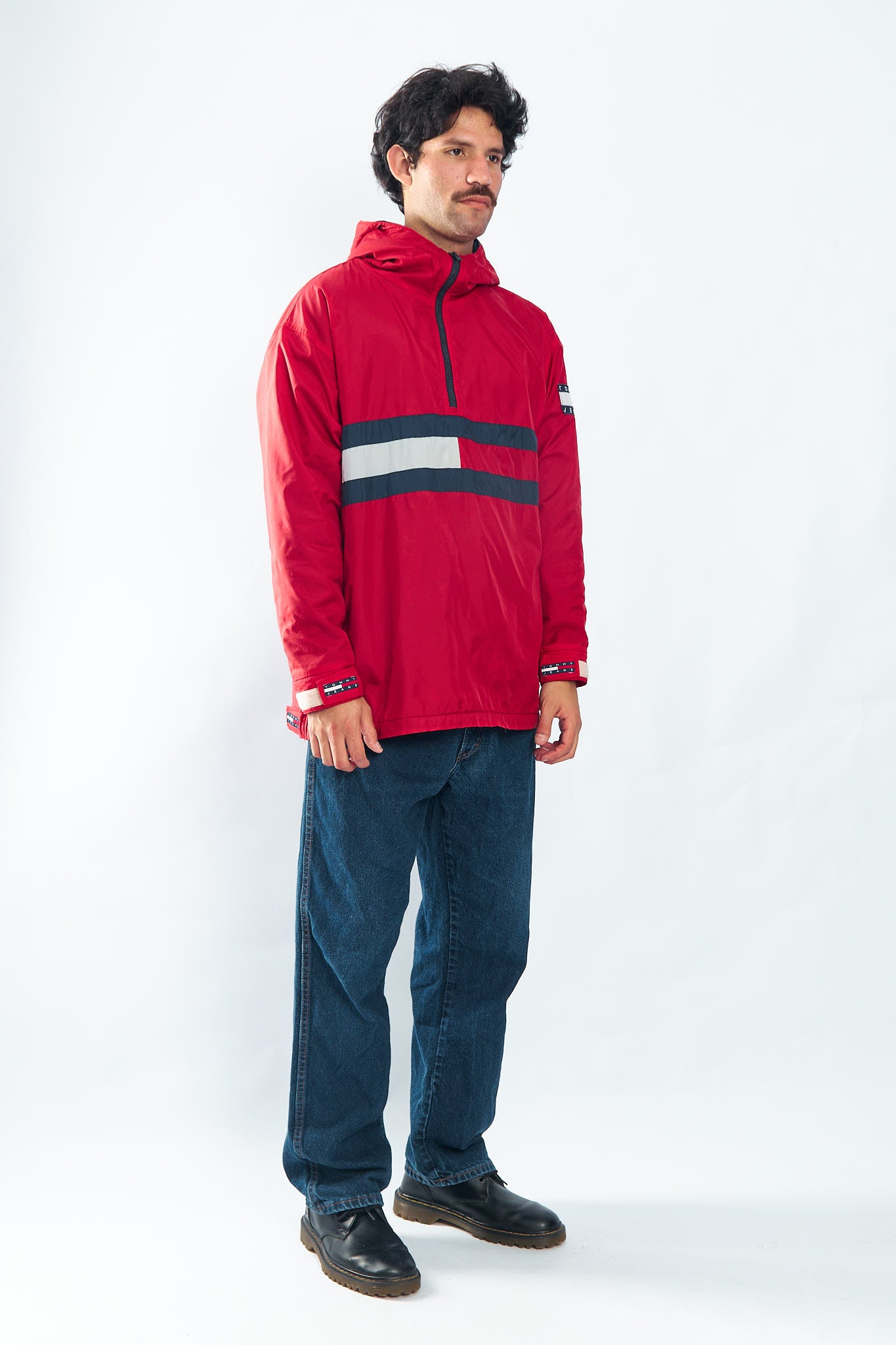 1990 Tommy Jeans Flag Quarter Zip Jacket (M/L)