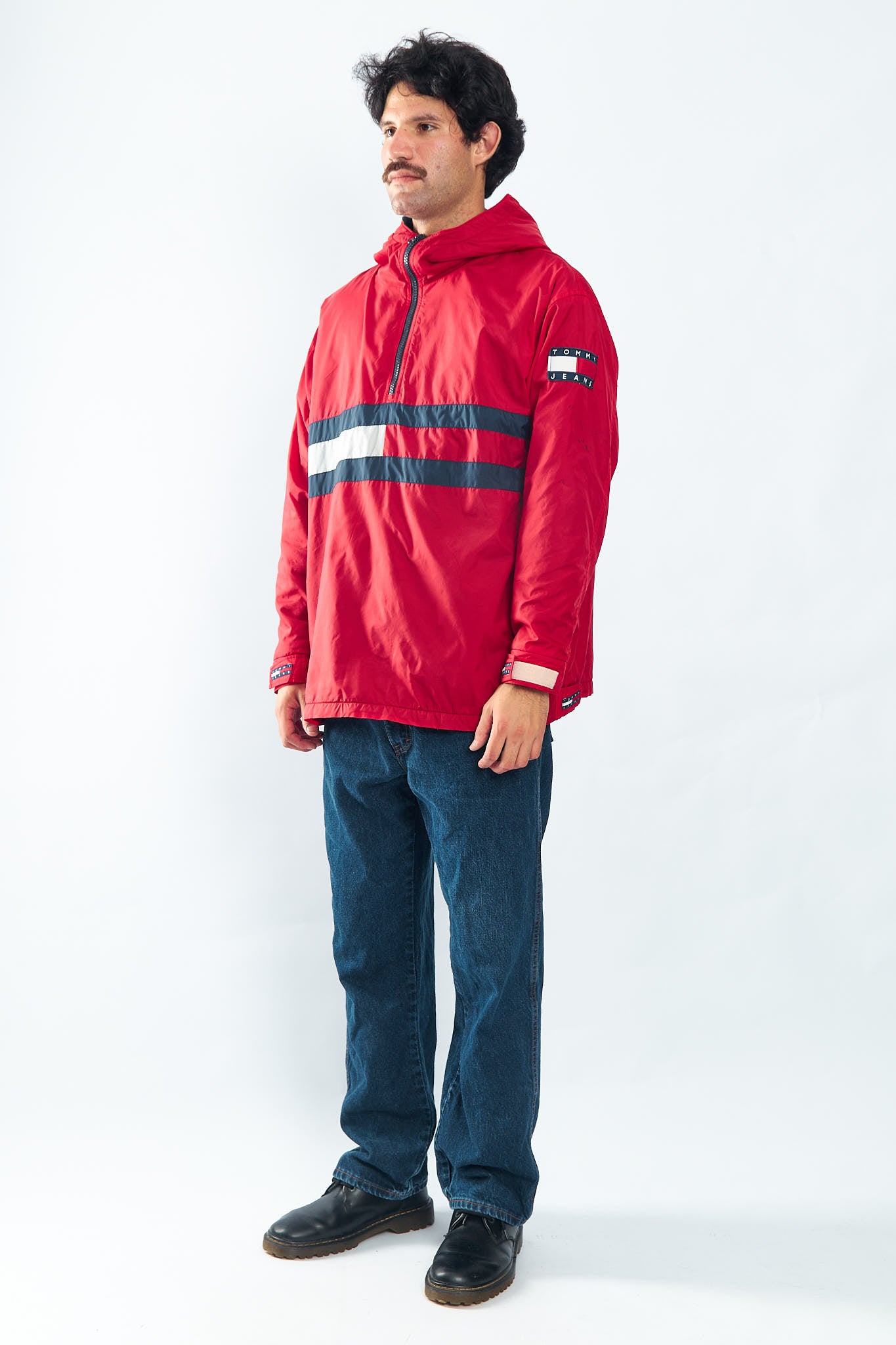 1990 Tommy Jeans Flag Quarter Zip Jacket (M/L)