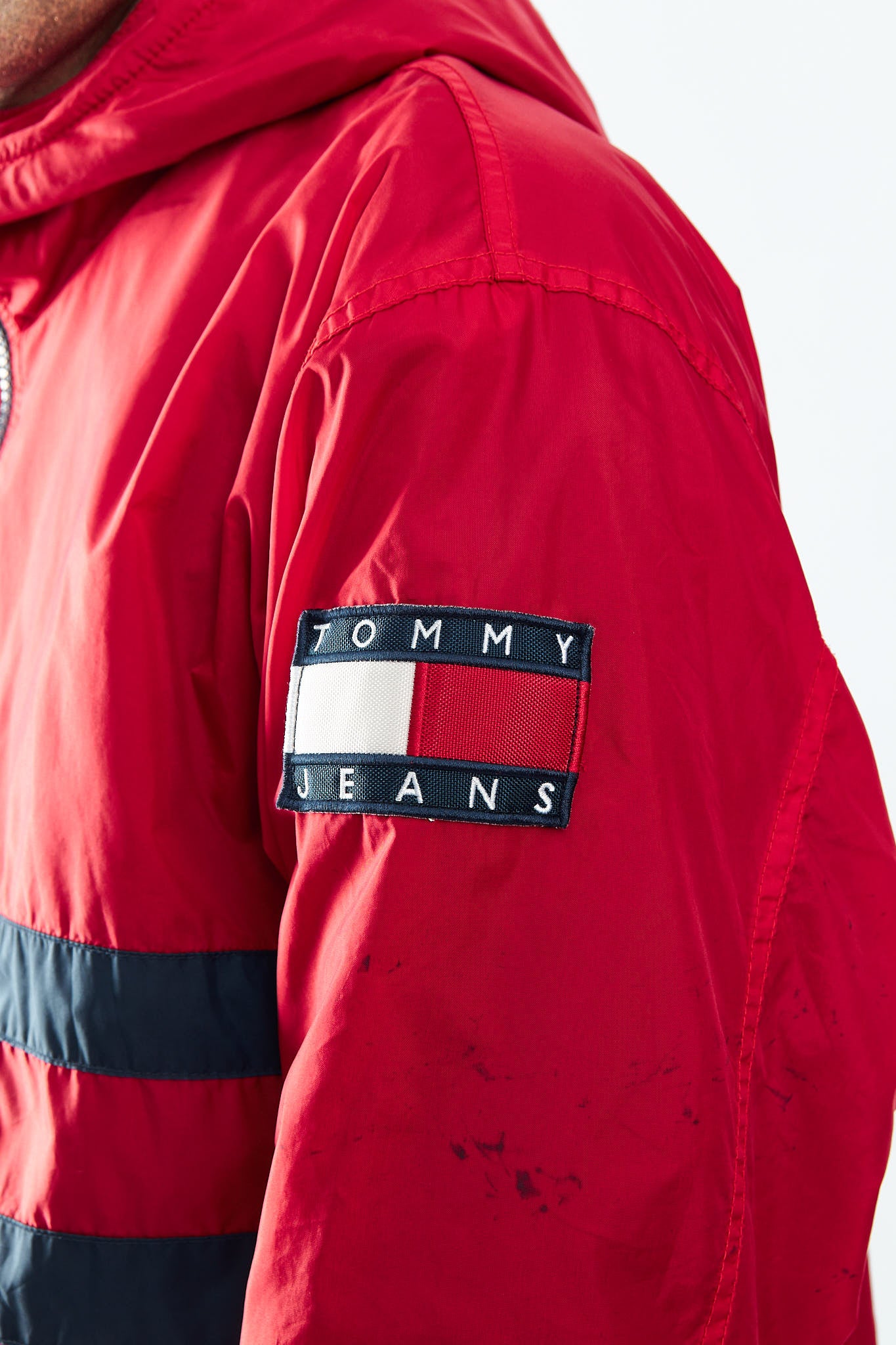 1990 Tommy Jeans Flag Quarter Zip Jacket (M/L)