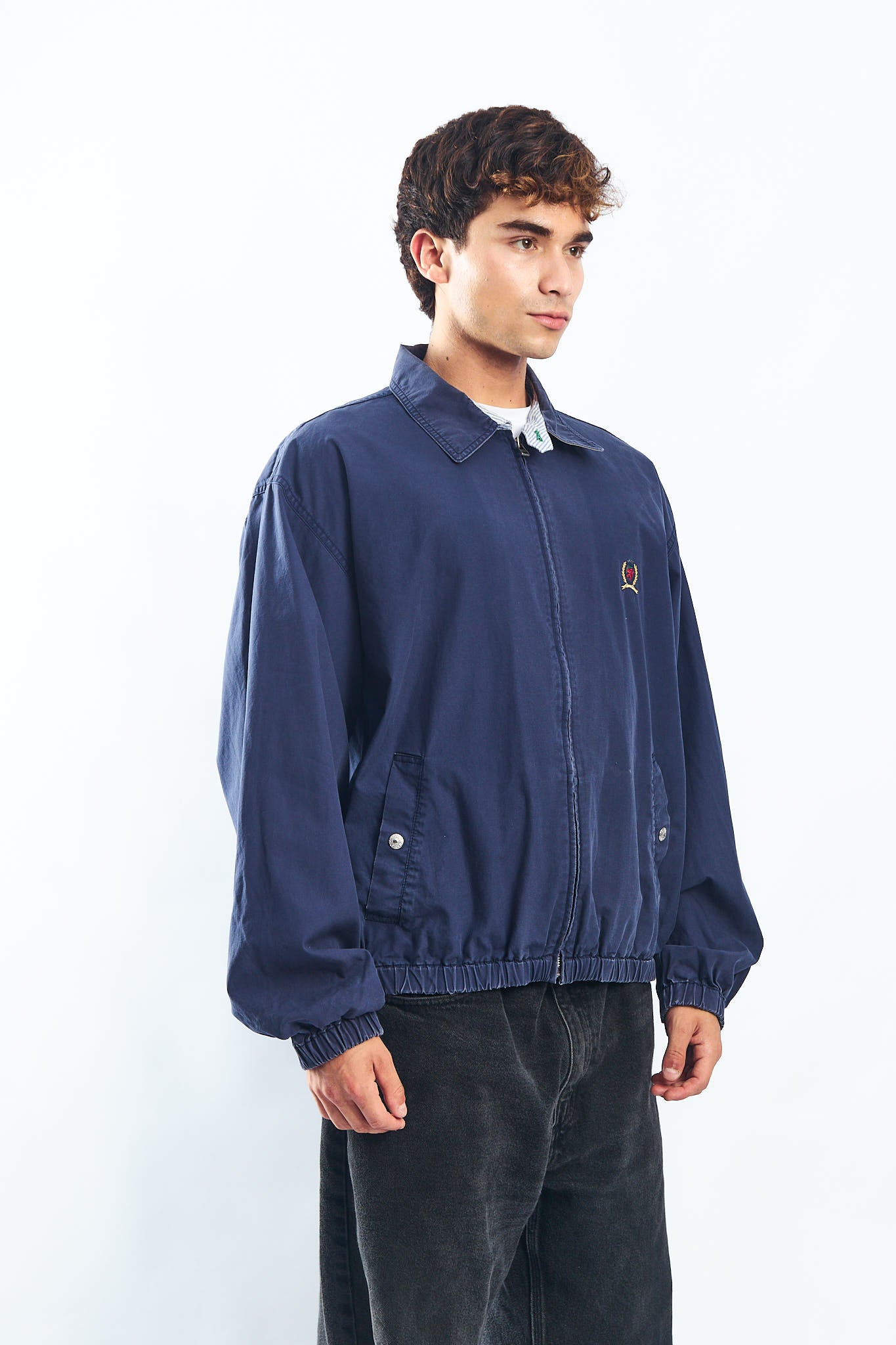 1990 Tommy Vintage Lion Harrington Jacket (L/XL)