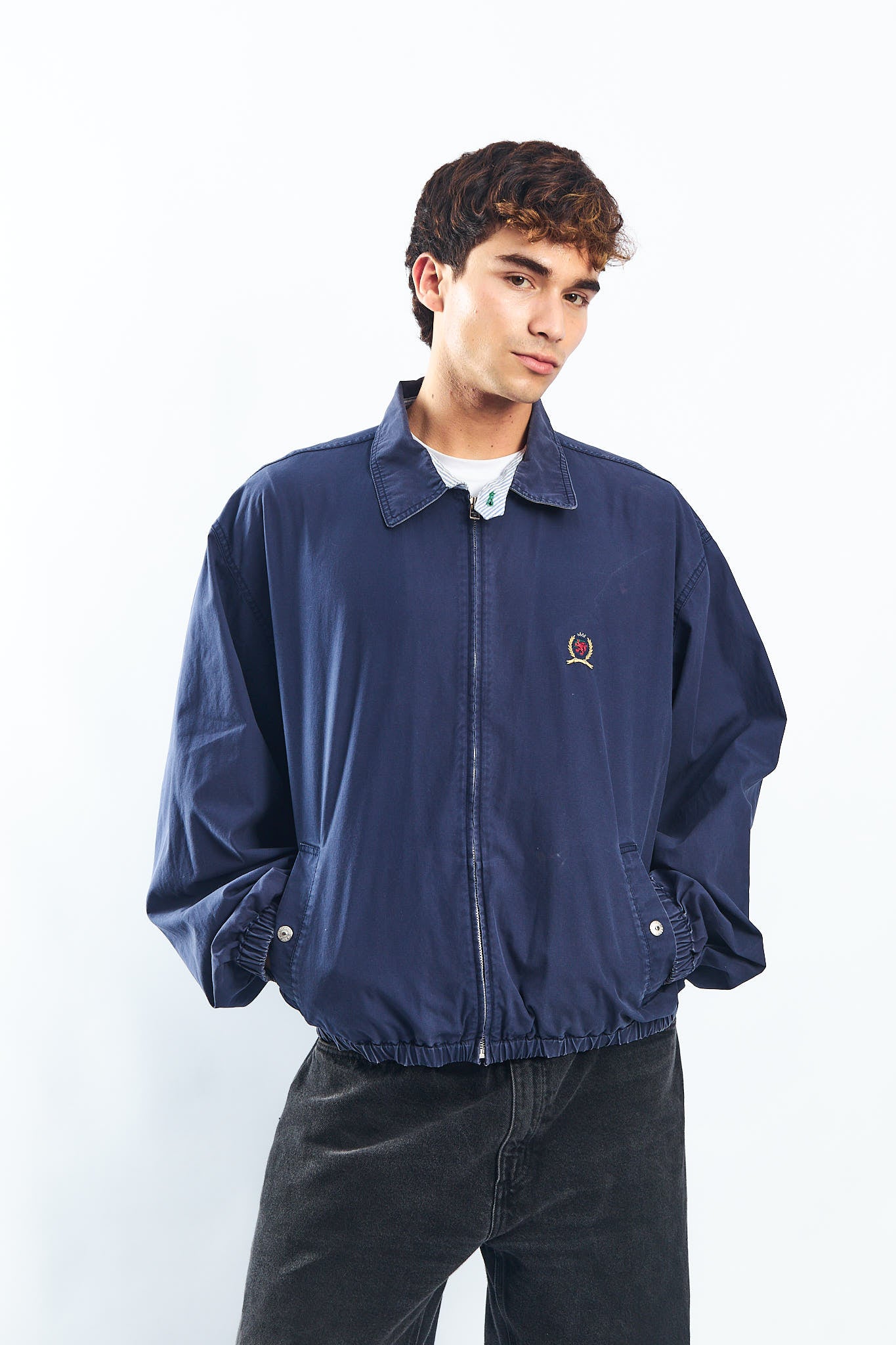 1990 Tommy Vintage Lion Harrington Jacket (L/XL)