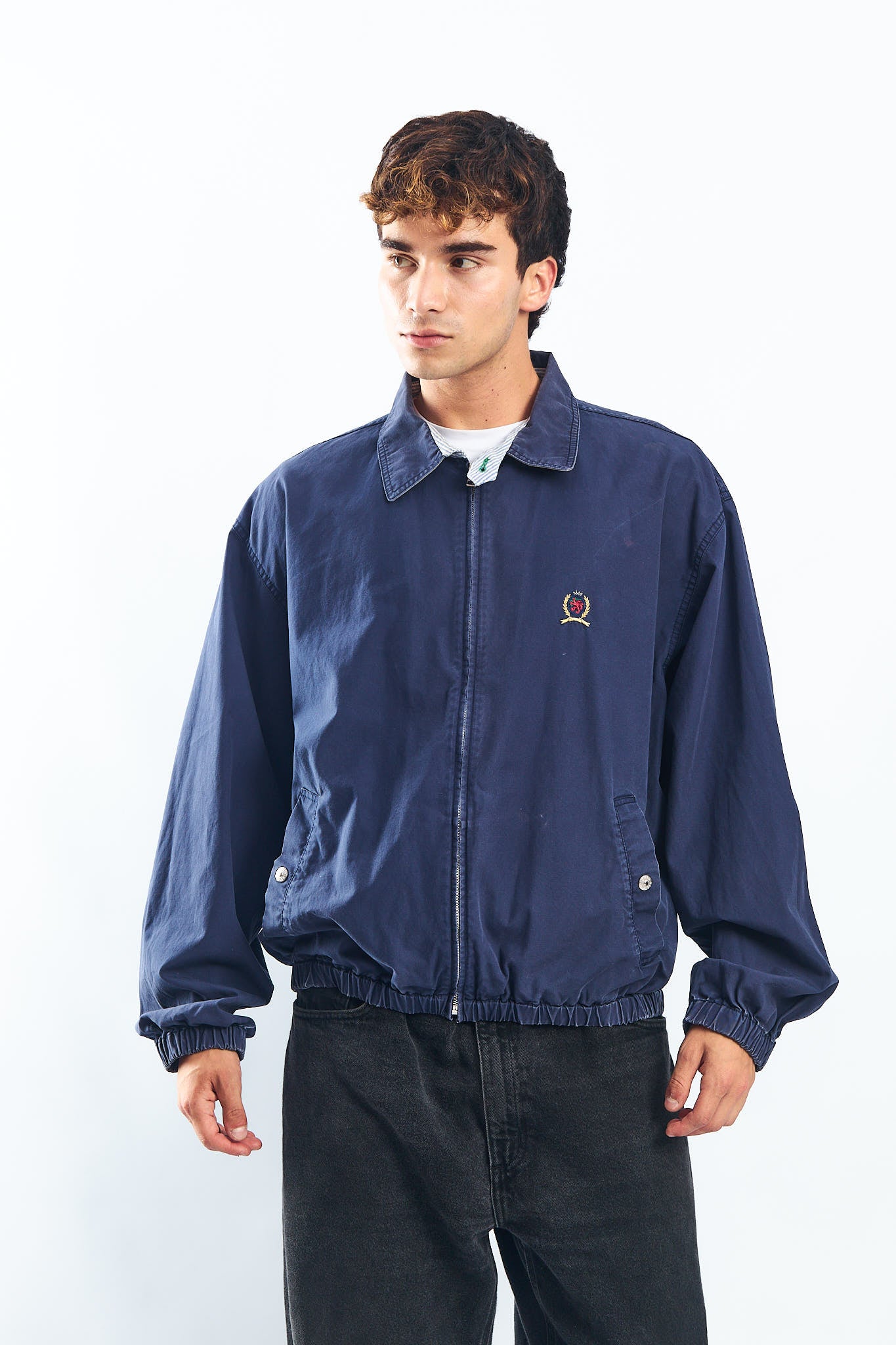 1990 Tommy Vintage Lion Harrington Jacket (L/XL)