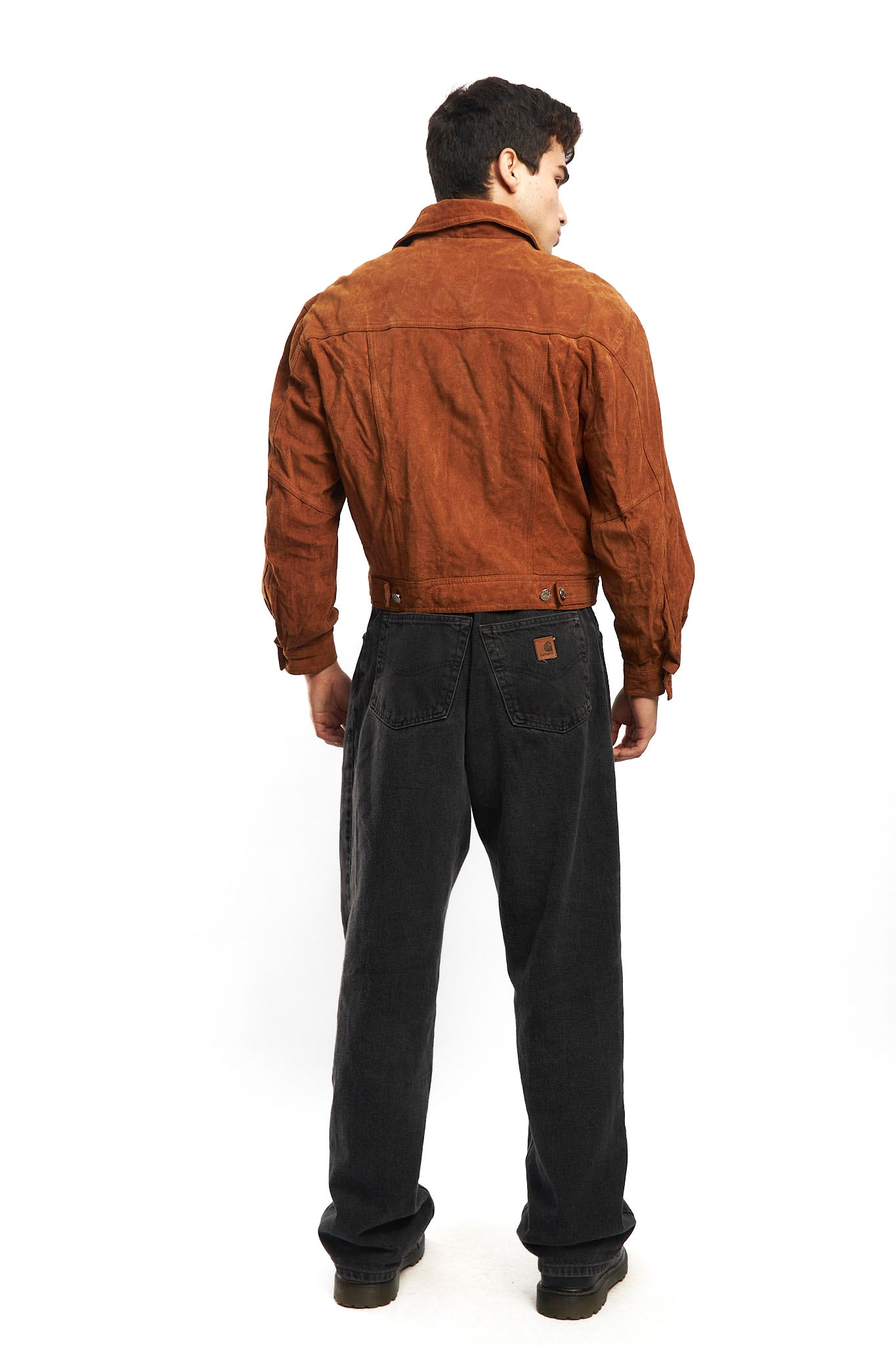 1990 Bomb Boogie Suede Boxy Leather Jacket (S)