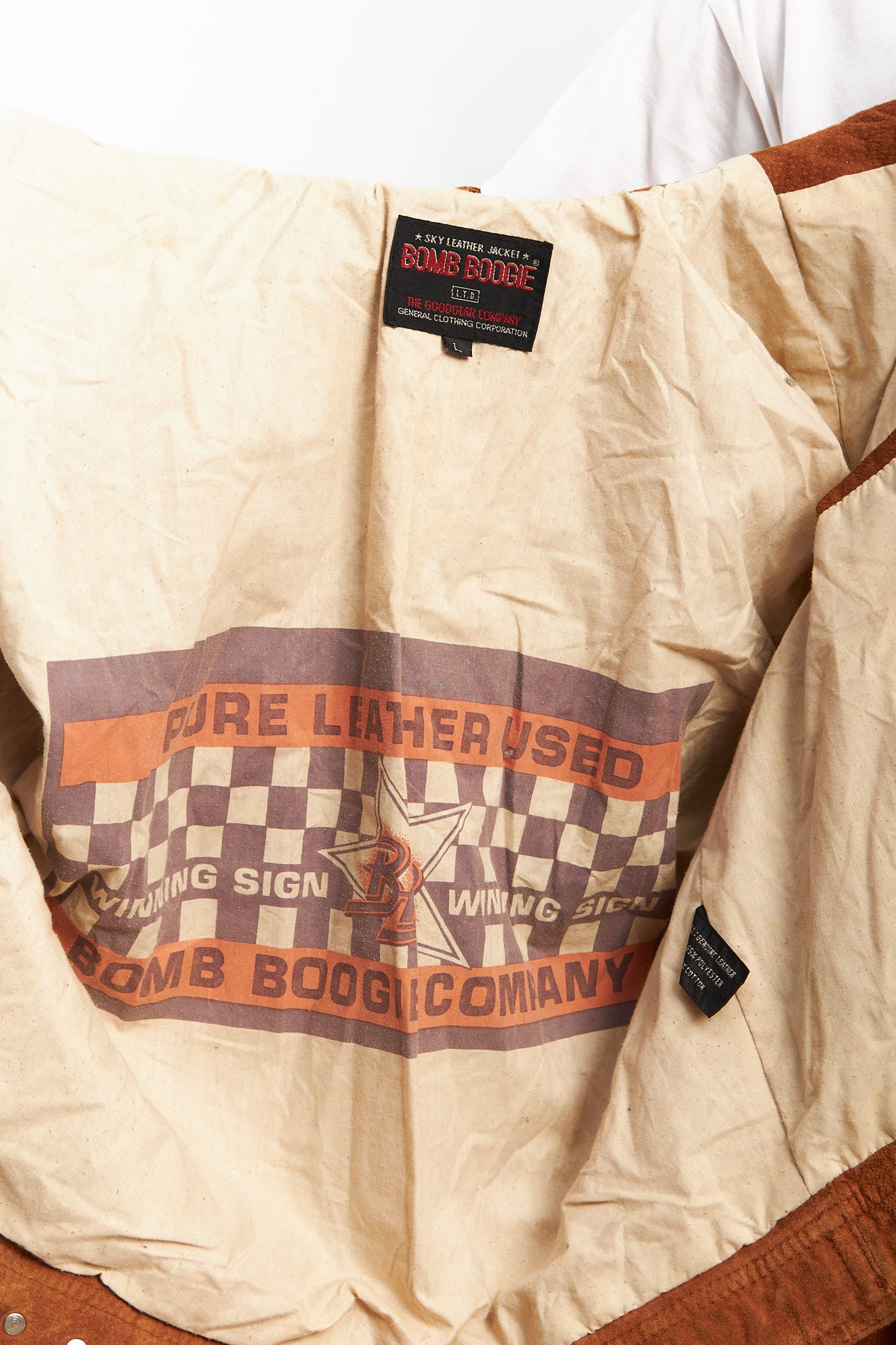 1990 Bomb Boogie Suede Boxy Leather Jacket (S)