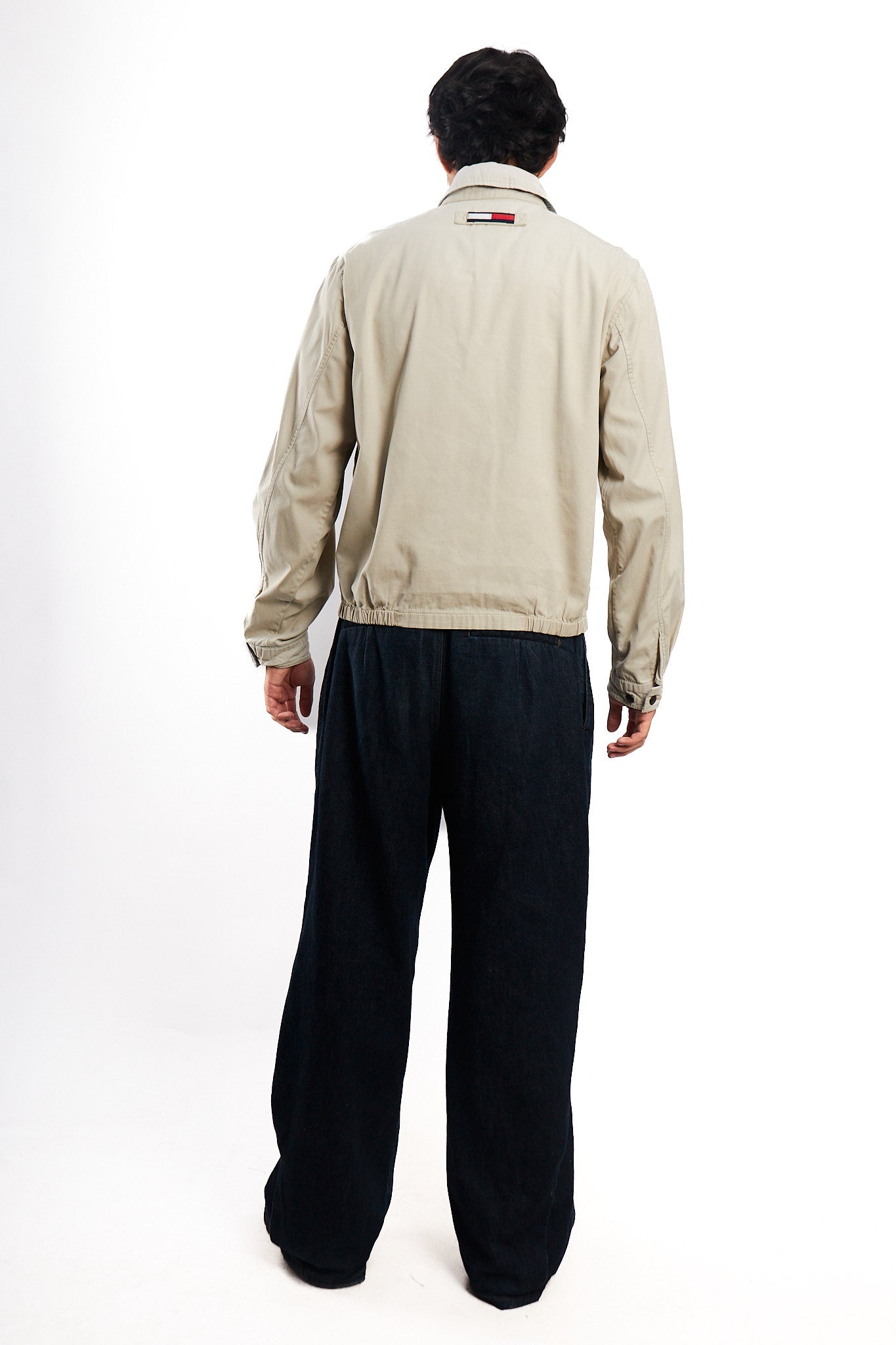 2000 Vintage Tommy Hilfiger Sand Beige Harrington (S/M)