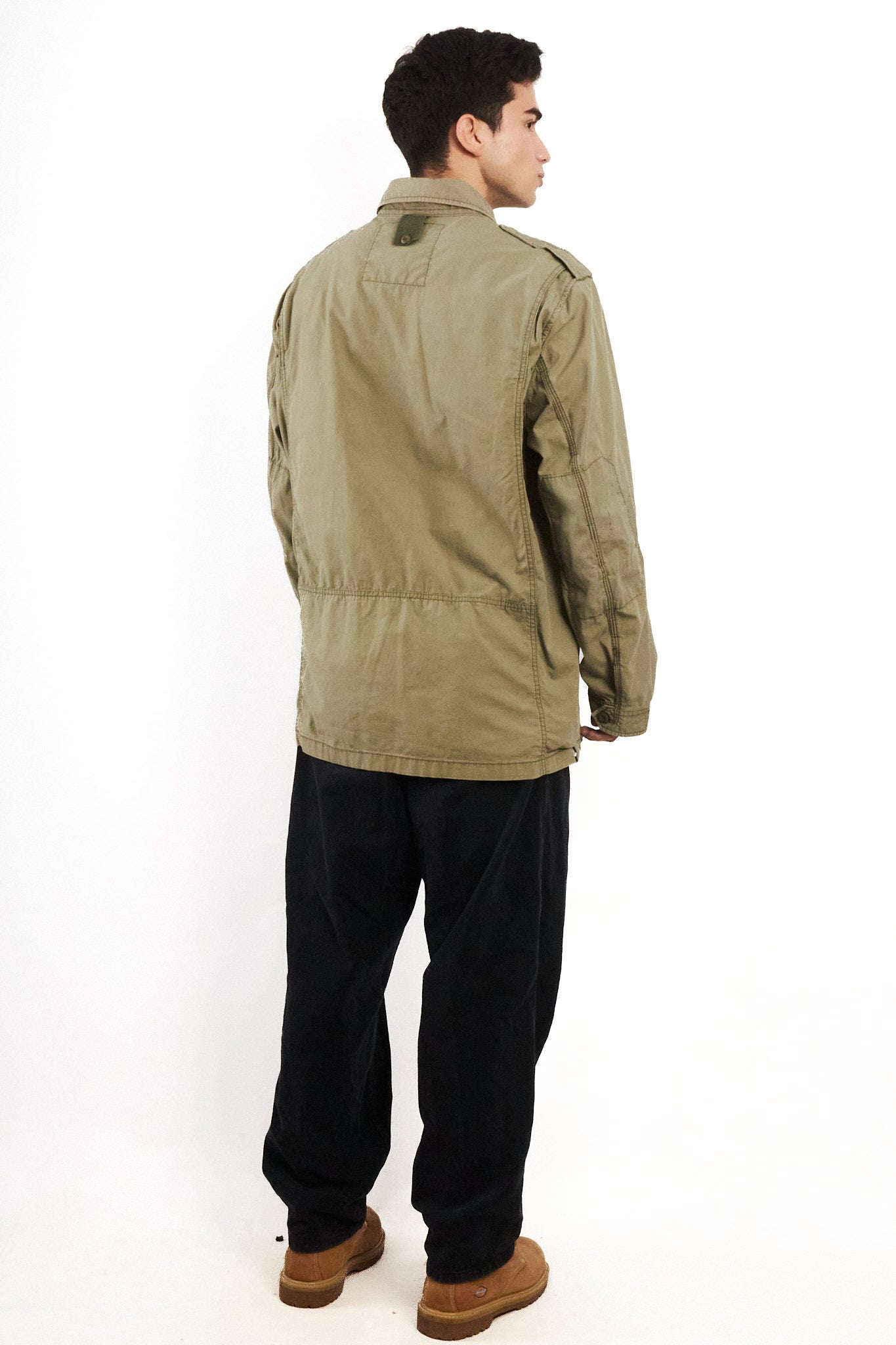 2000 Vintage Timberland Army Green Jacket (L/XL)