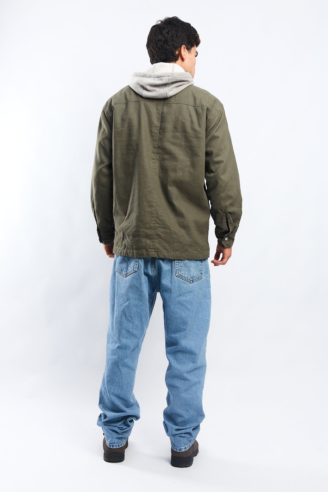 2000 Dickies Work Hooded Shirt Jacket (M/L)