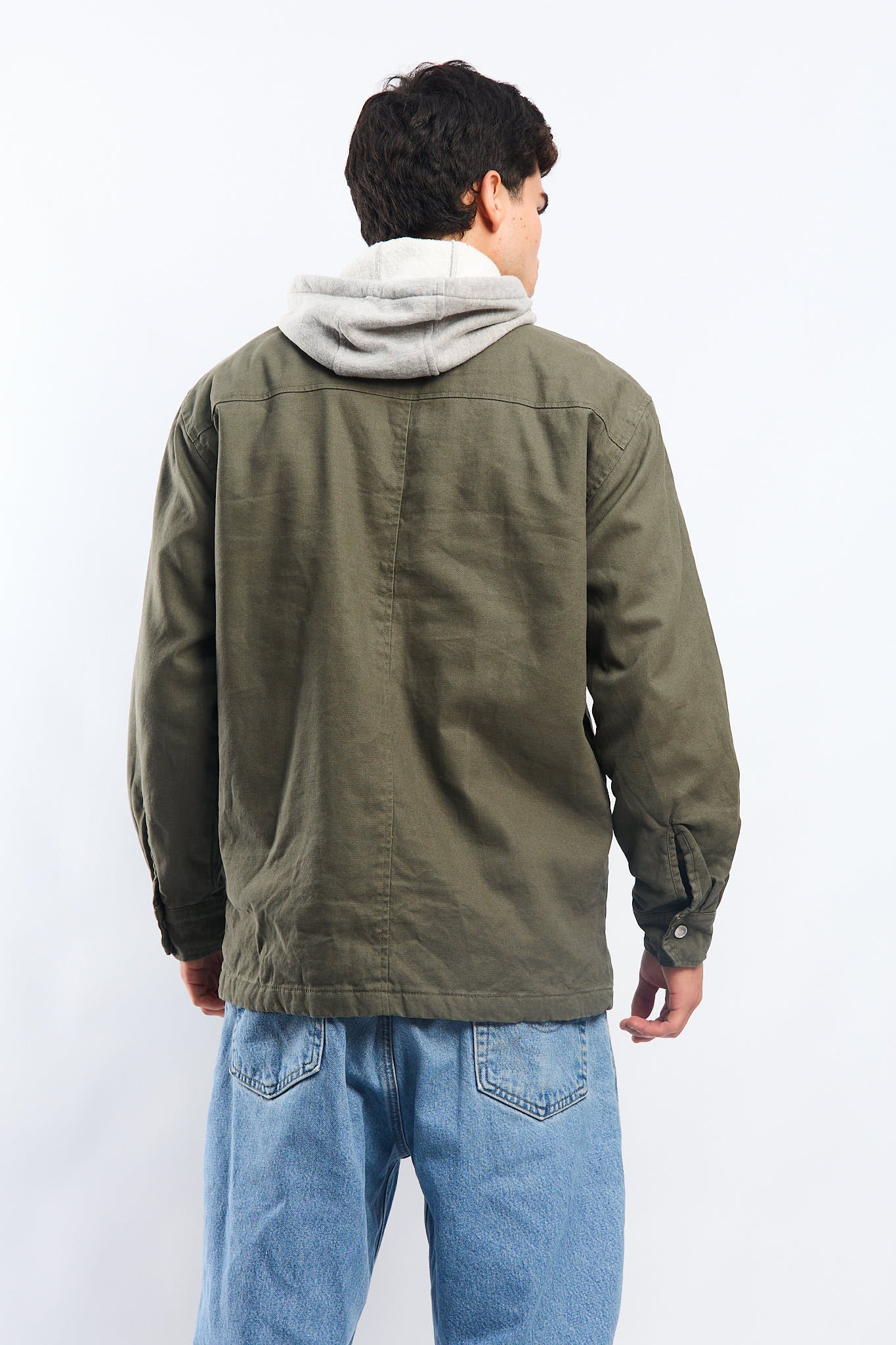 2000 Dickies Work Hooded Shirt Jacket (M/L)