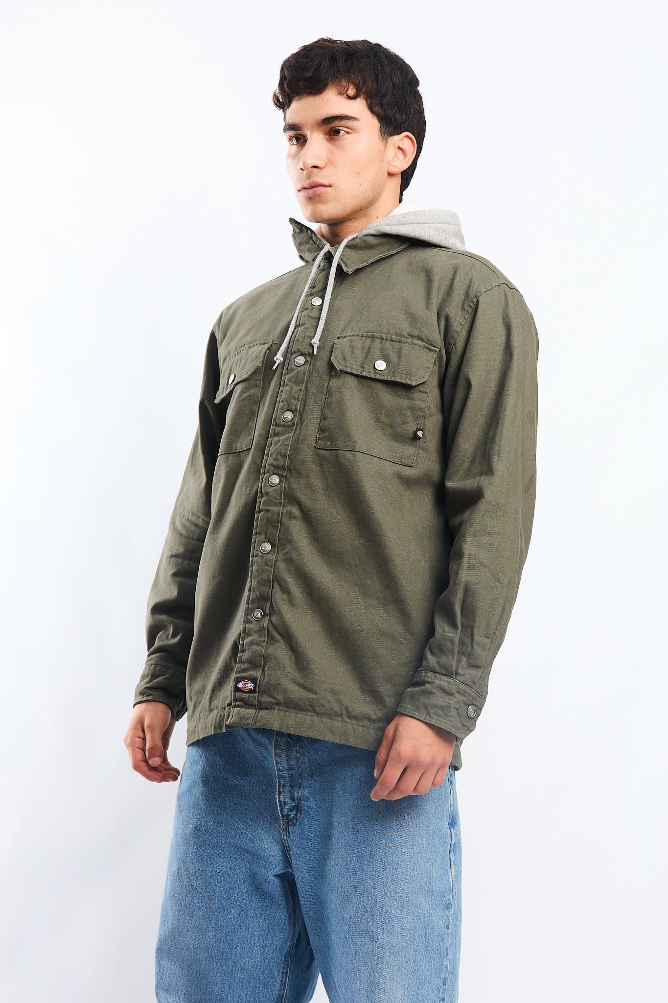 2000 Dickies Work Hooded Shirt Jacket (M/L)