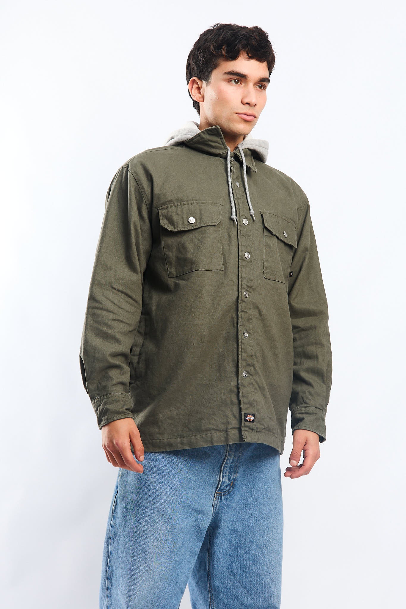 2000 Dickies Work Hooded Shirt Jacket (M/L)