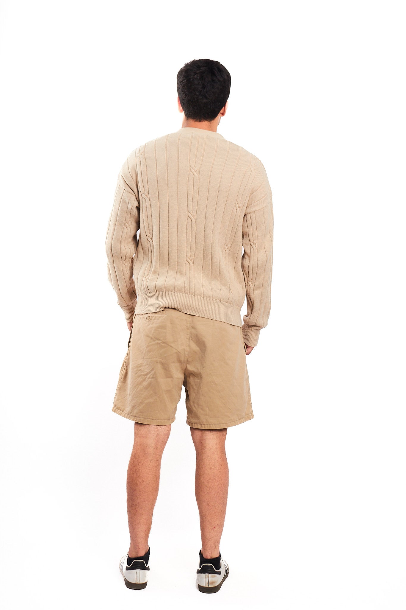 1990 Vintage Nautica Beige Knitted Cardigan (M/L)