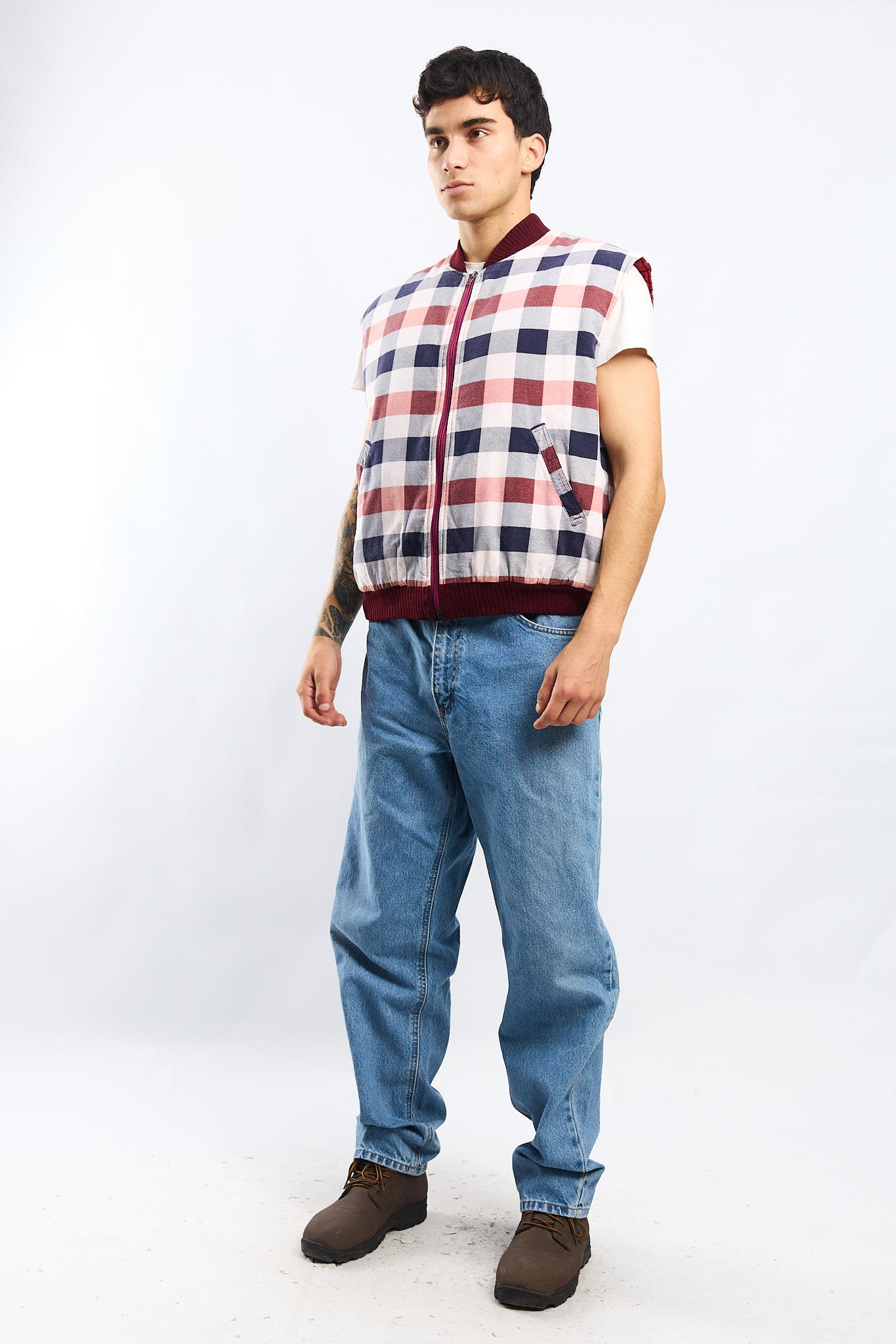 Vintage Dickies Tartan Vest (M/L)