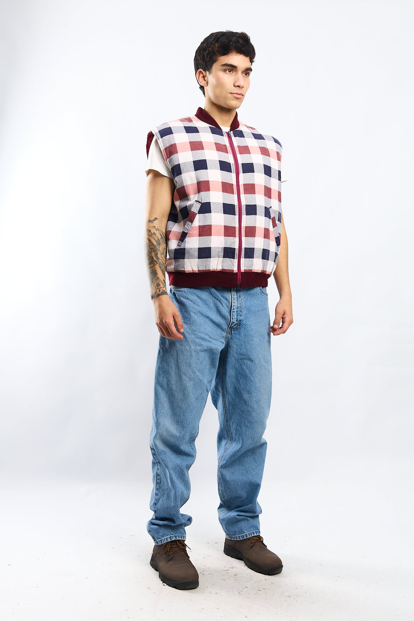 Vintage Dickies Tartan Vest (M/L)