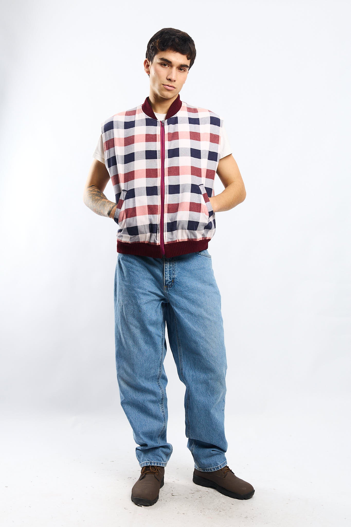 Vintage Dickies Tartan Vest (M/L)