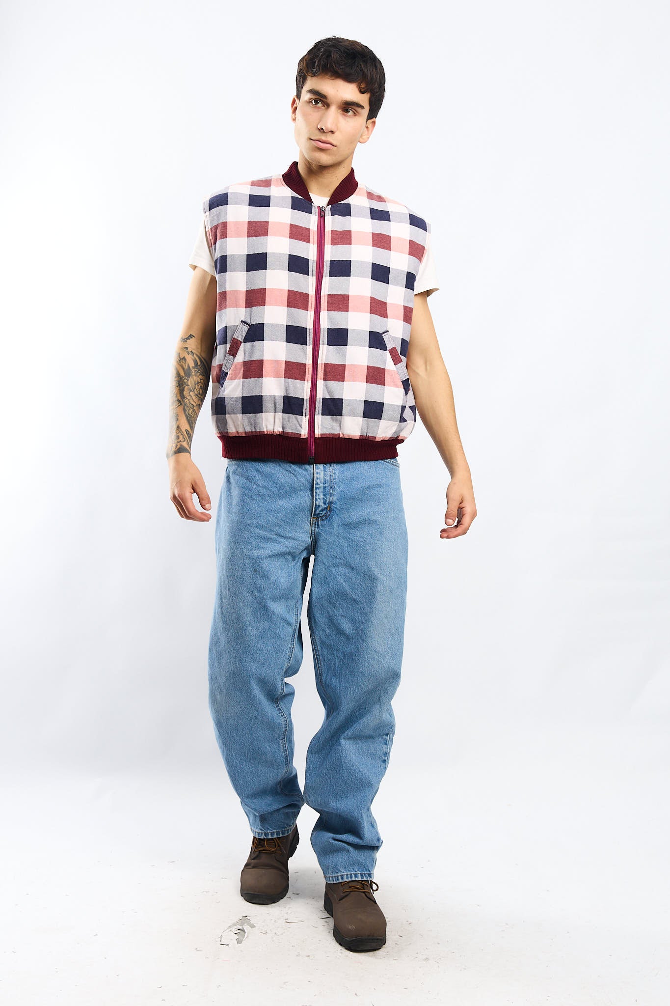 Vintage Dickies Tartan Vest (M/L)