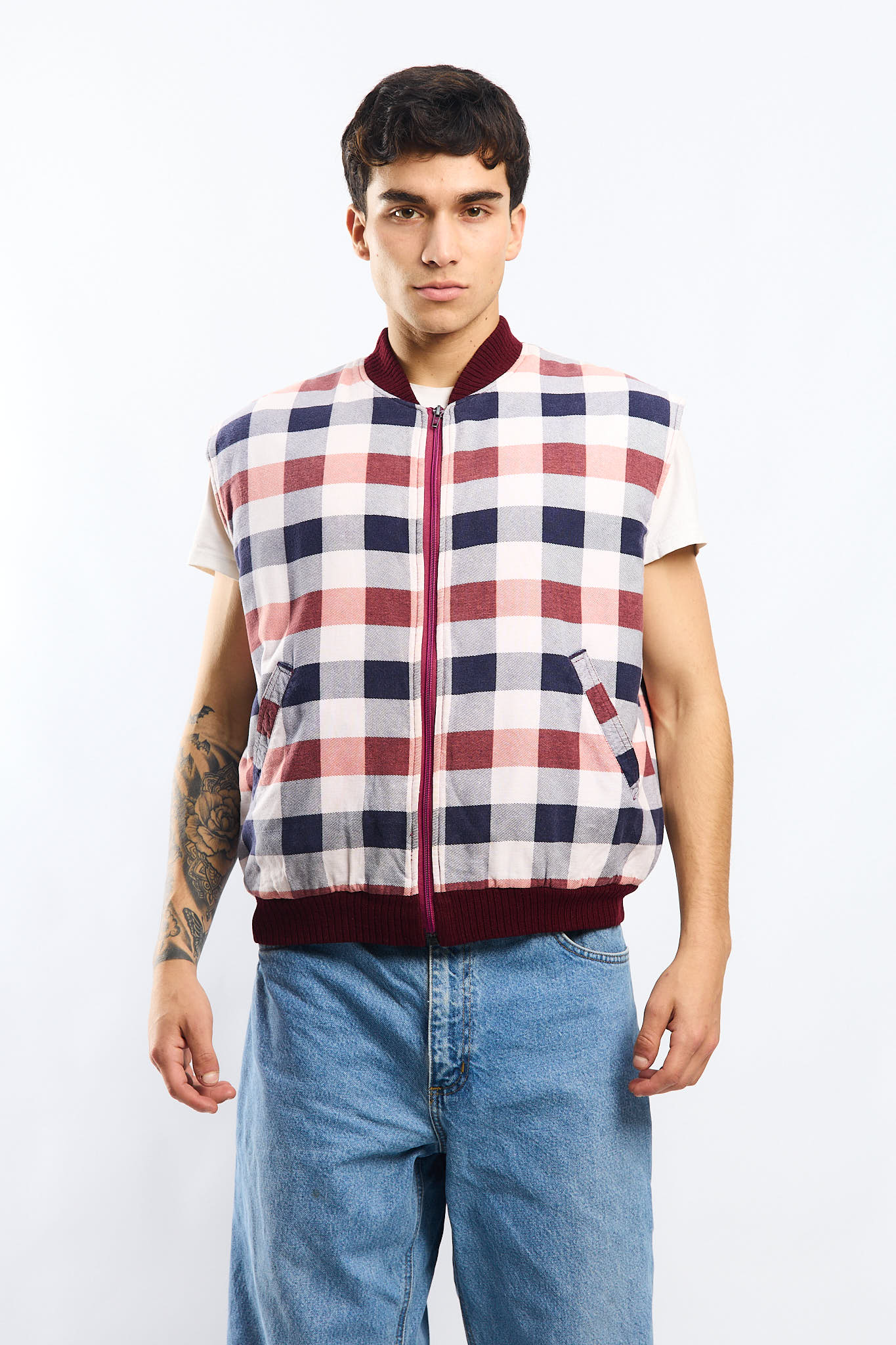 Vintage Dickies Tartan Vest (M/L)