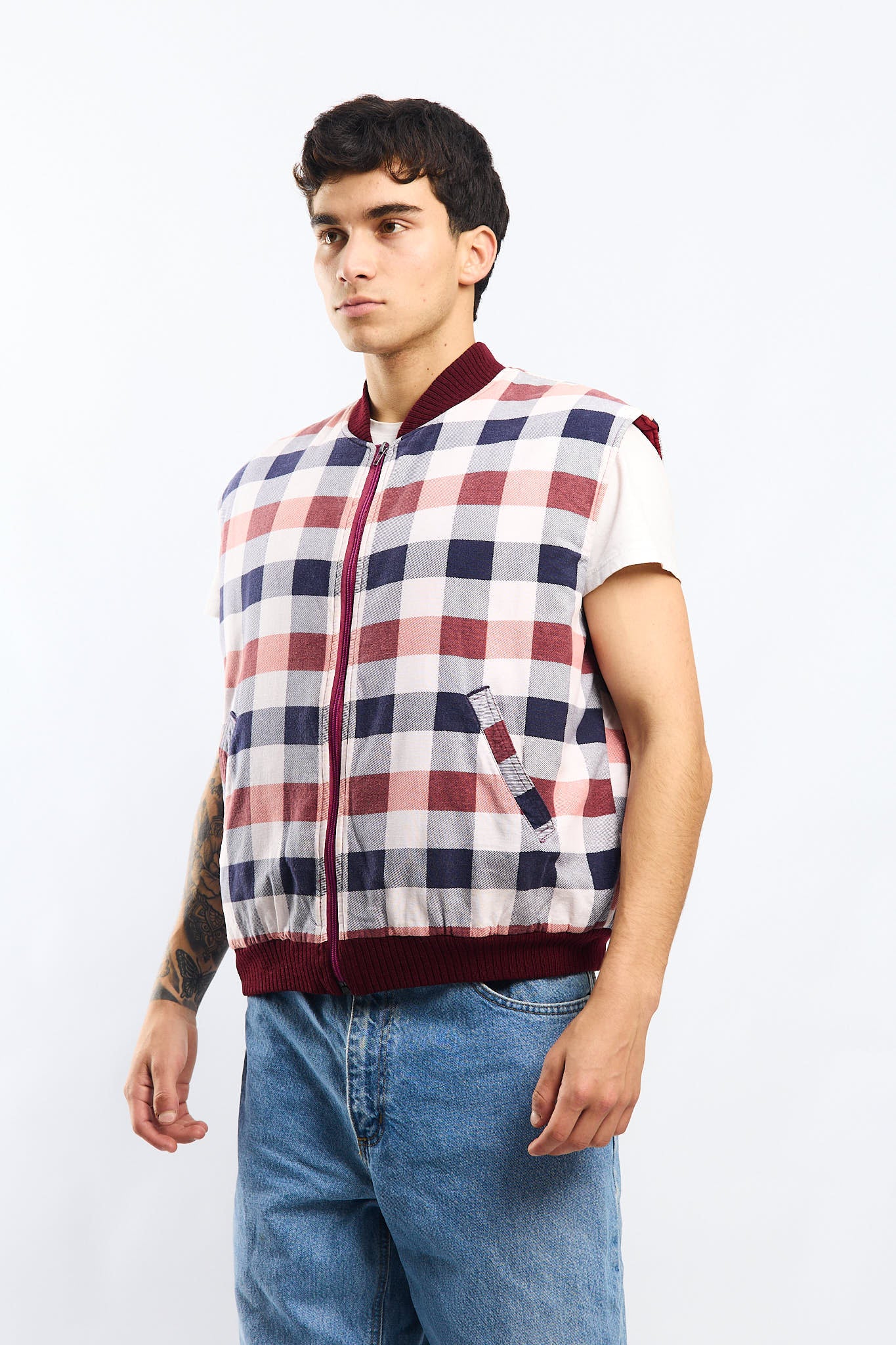 Vintage Dickies Tartan Vest (M/L)