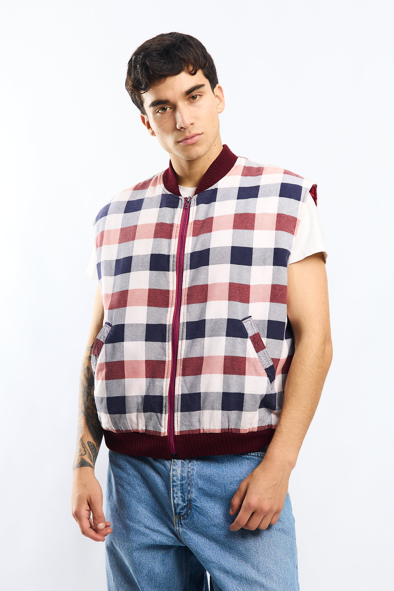 Vintage Dickies Tartan Vest (M/L)