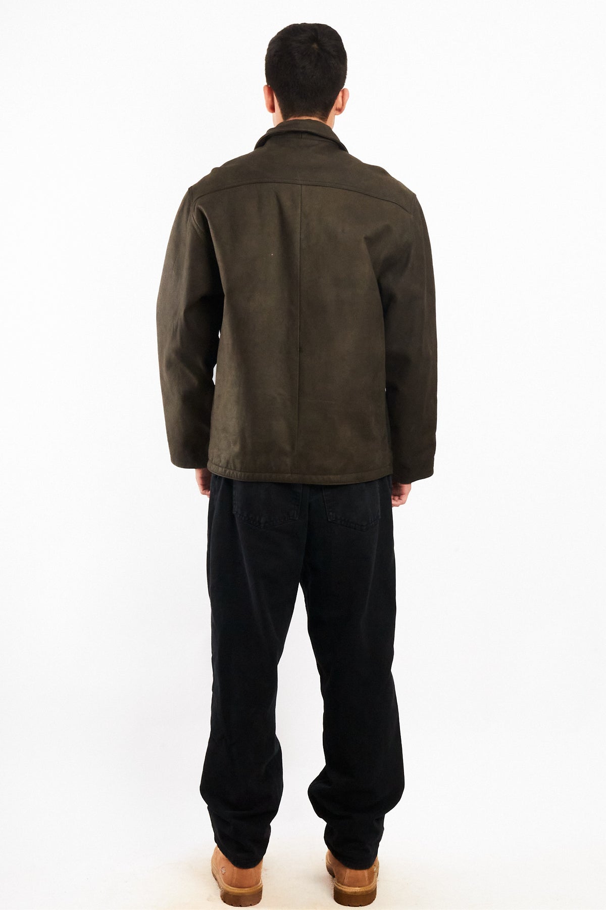 2000 Vintage Navigata Leather Gray Harrington (M/L)