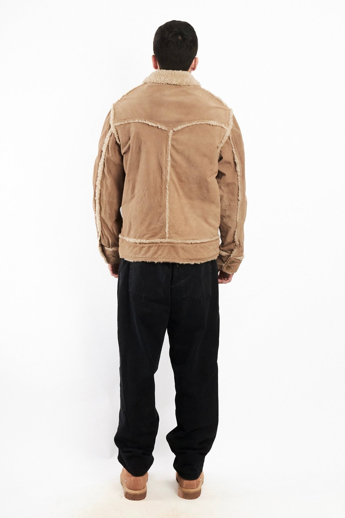 2000 Vintage Suede Sherpa Jacket (M/L)