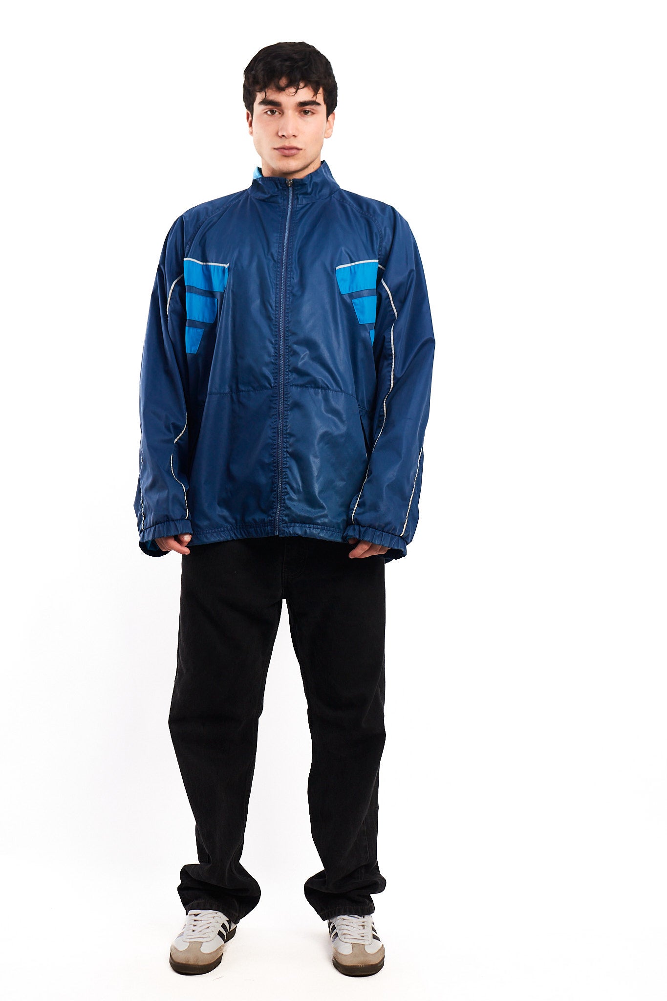 1990 Vintage Adidas Three Stripes Jacket (L/XL)