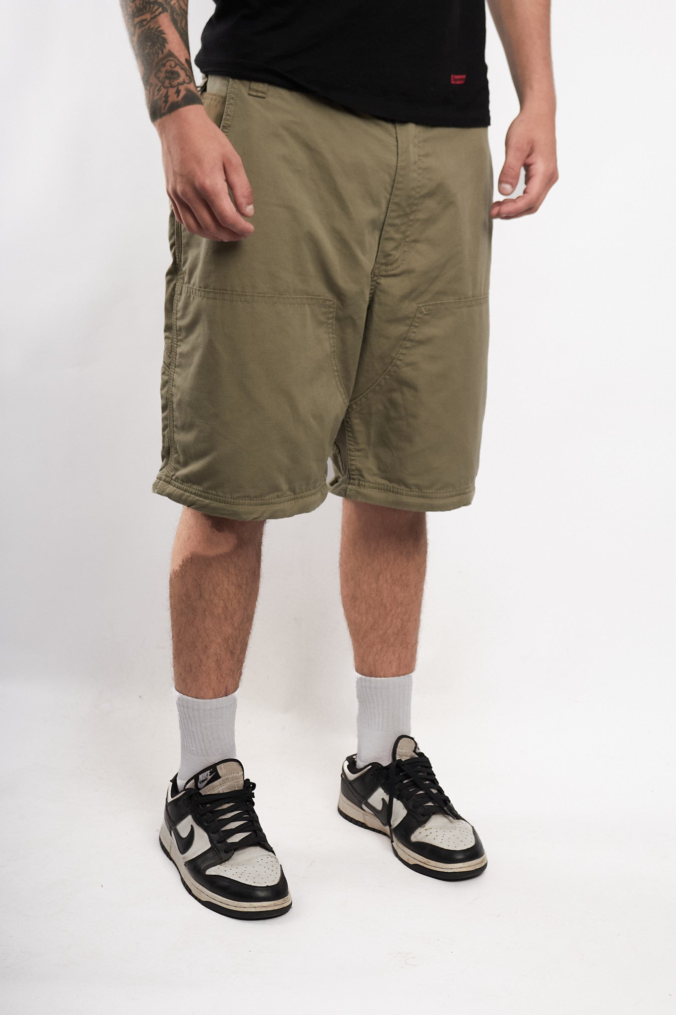 2000 Carhartt Olive Green Convertible Baggy Parachute (36/38)