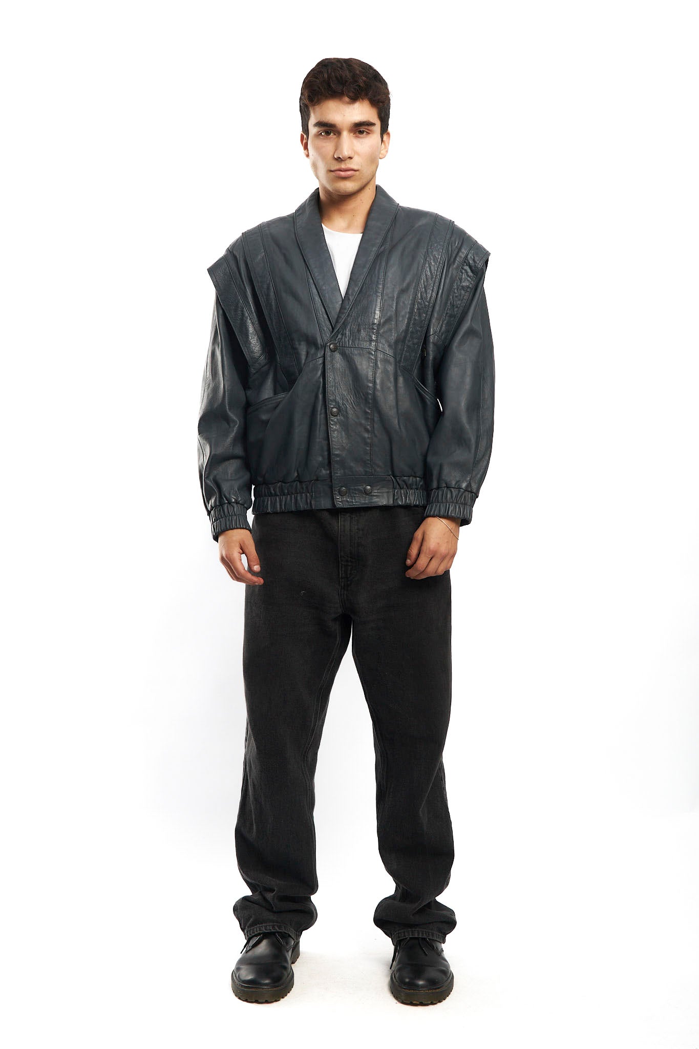 1990 Renzo Costa Leather Bomber Jacket (M/L)