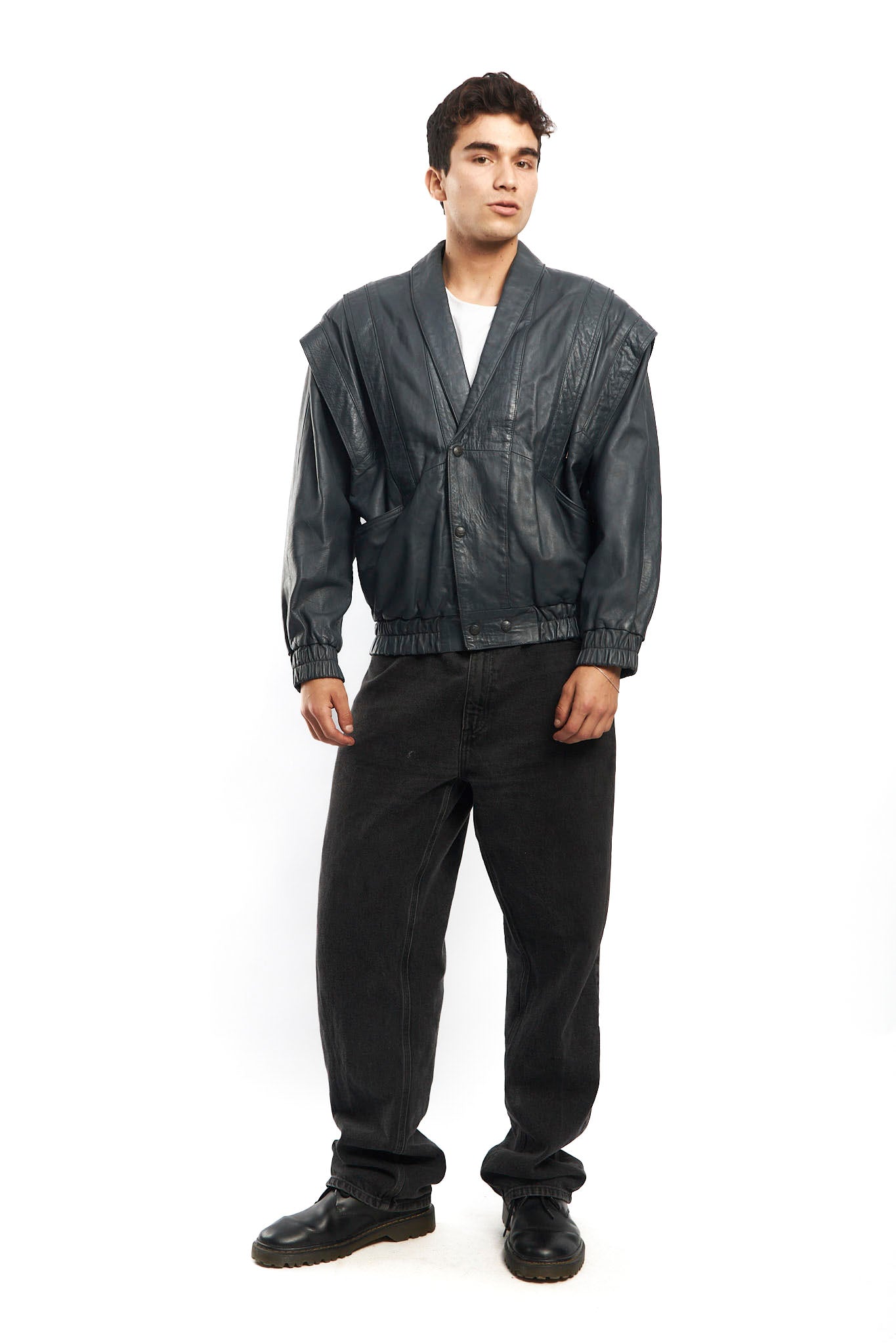 1990 Renzo Costa Leather Bomber Jacket (M/L)