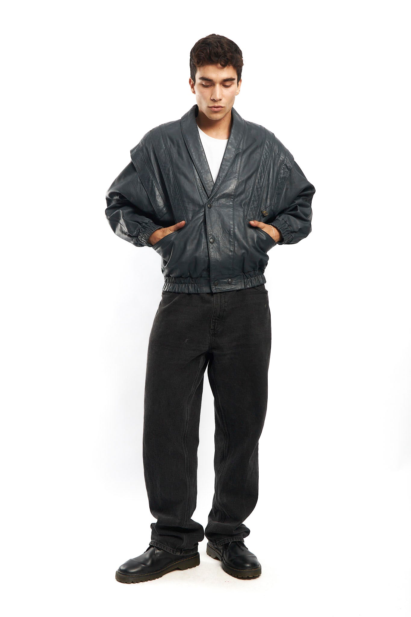 1990 Renzo Costa Leather Bomber Jacket (M/L)