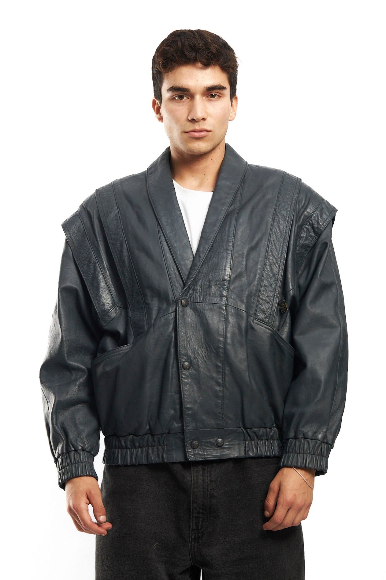 1990 Renzo Costa Leather Bomber Jacket (M/L)