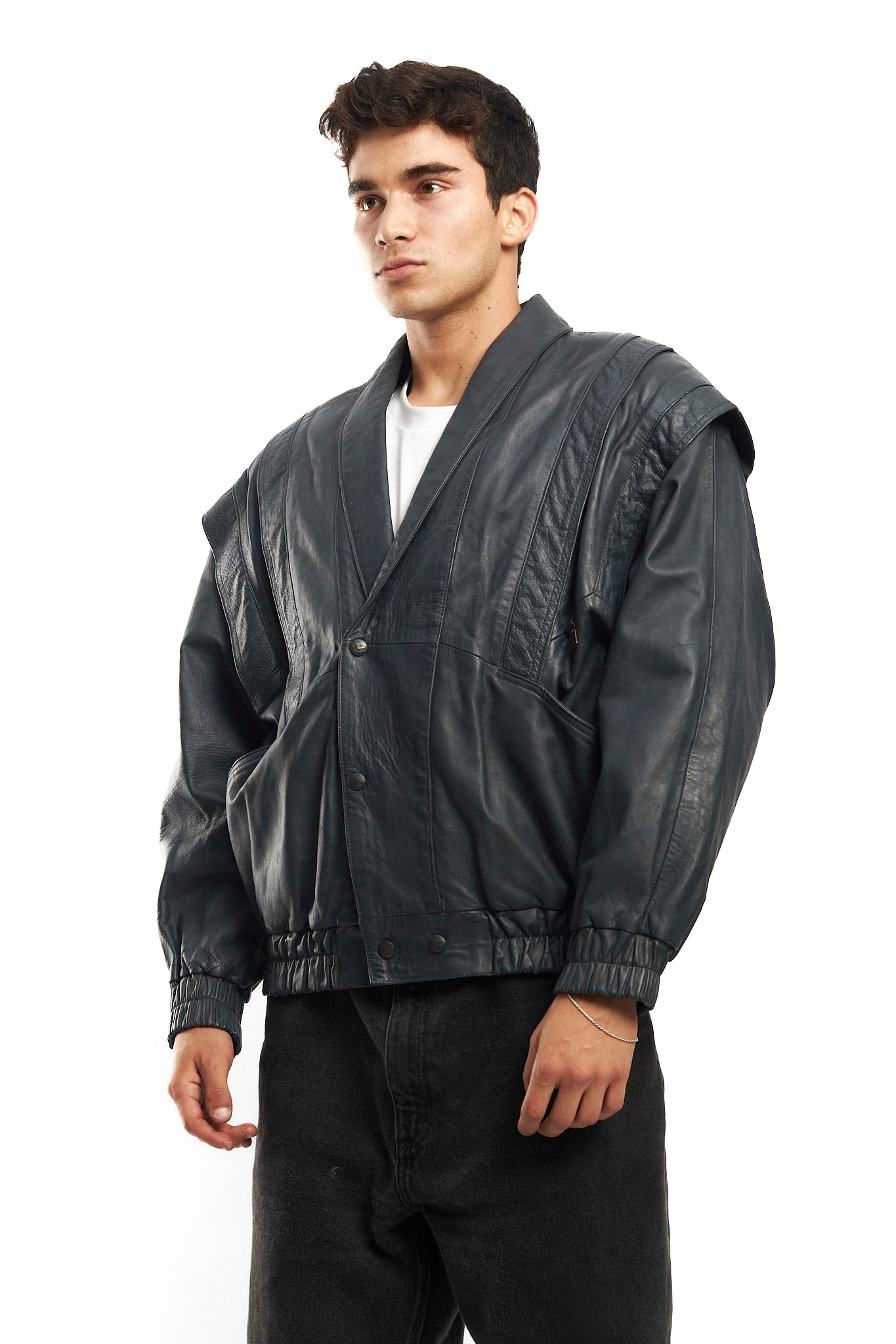 1990 Renzo Costa Leather Bomber Jacket (M/L)