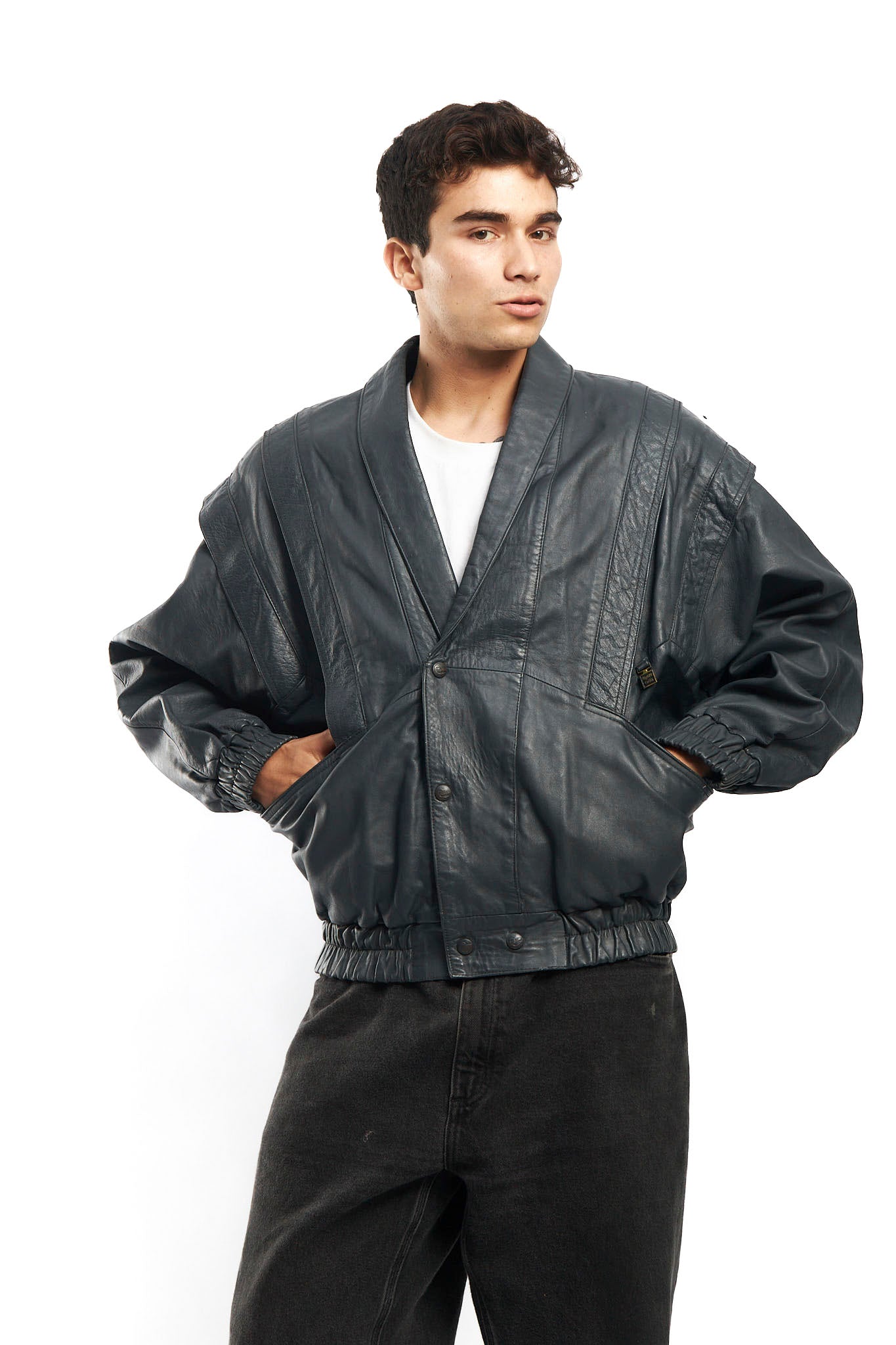 1990 Renzo Costa Leather Bomber Jacket (M/L)