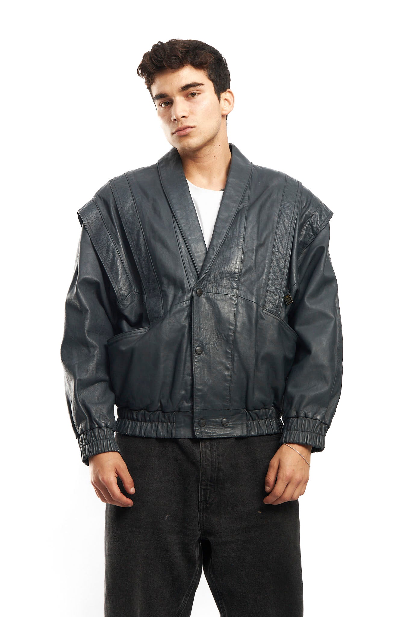 1990 Renzo Costa Leather Bomber Jacket (M/L)